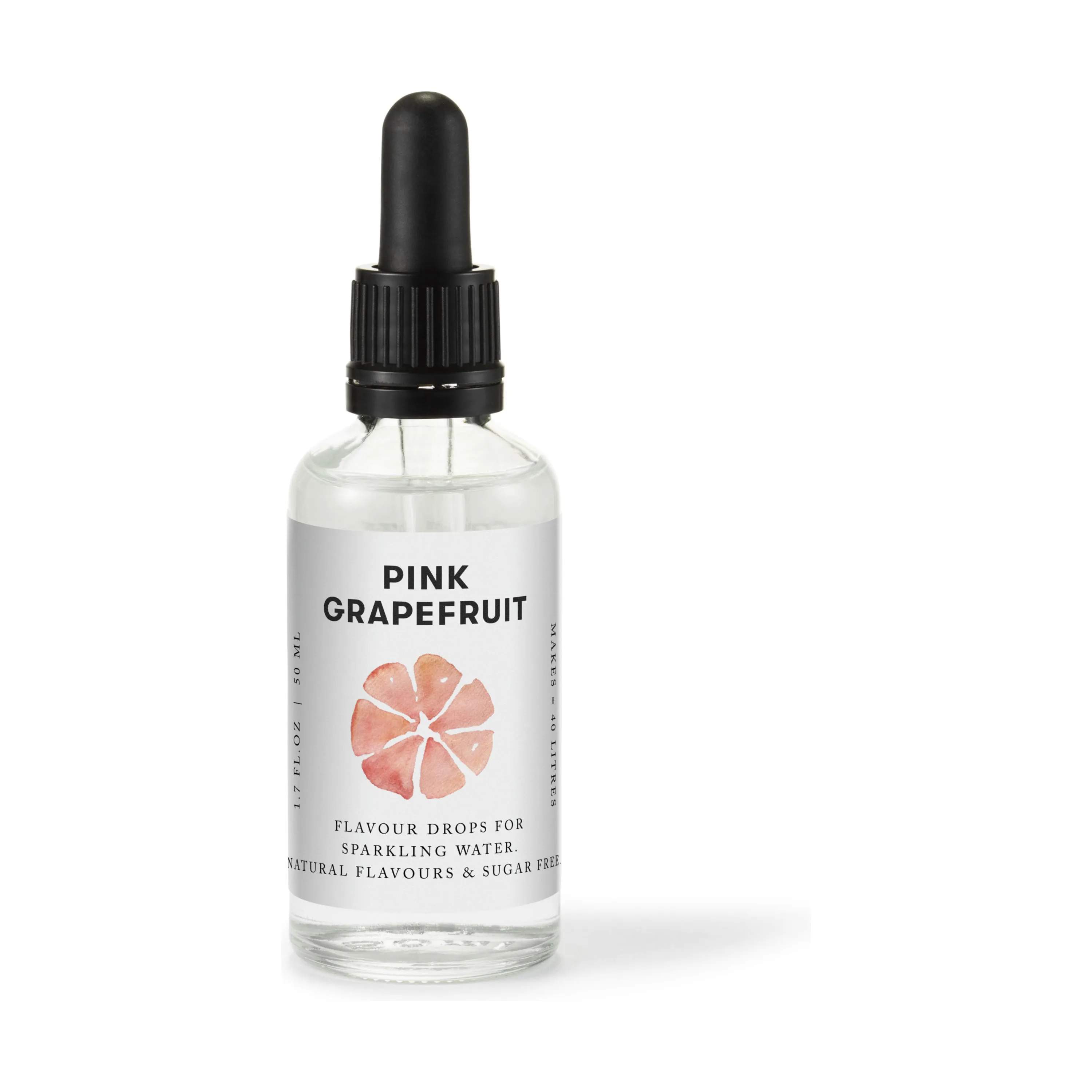 Flavour Drops - Pink Grapefruit, klar, large