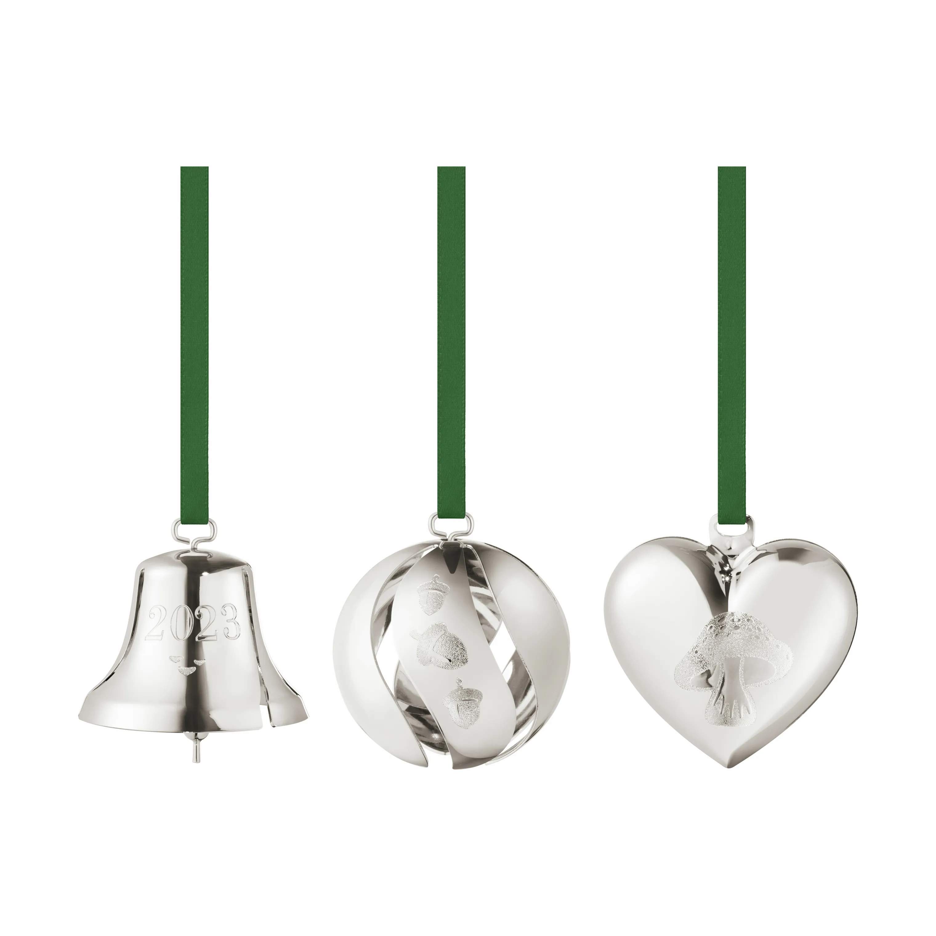 Georg Jensen Juleophæng Christmas Collectibles CC 2023 Juleophæng - 3 stk. i palladium, 2