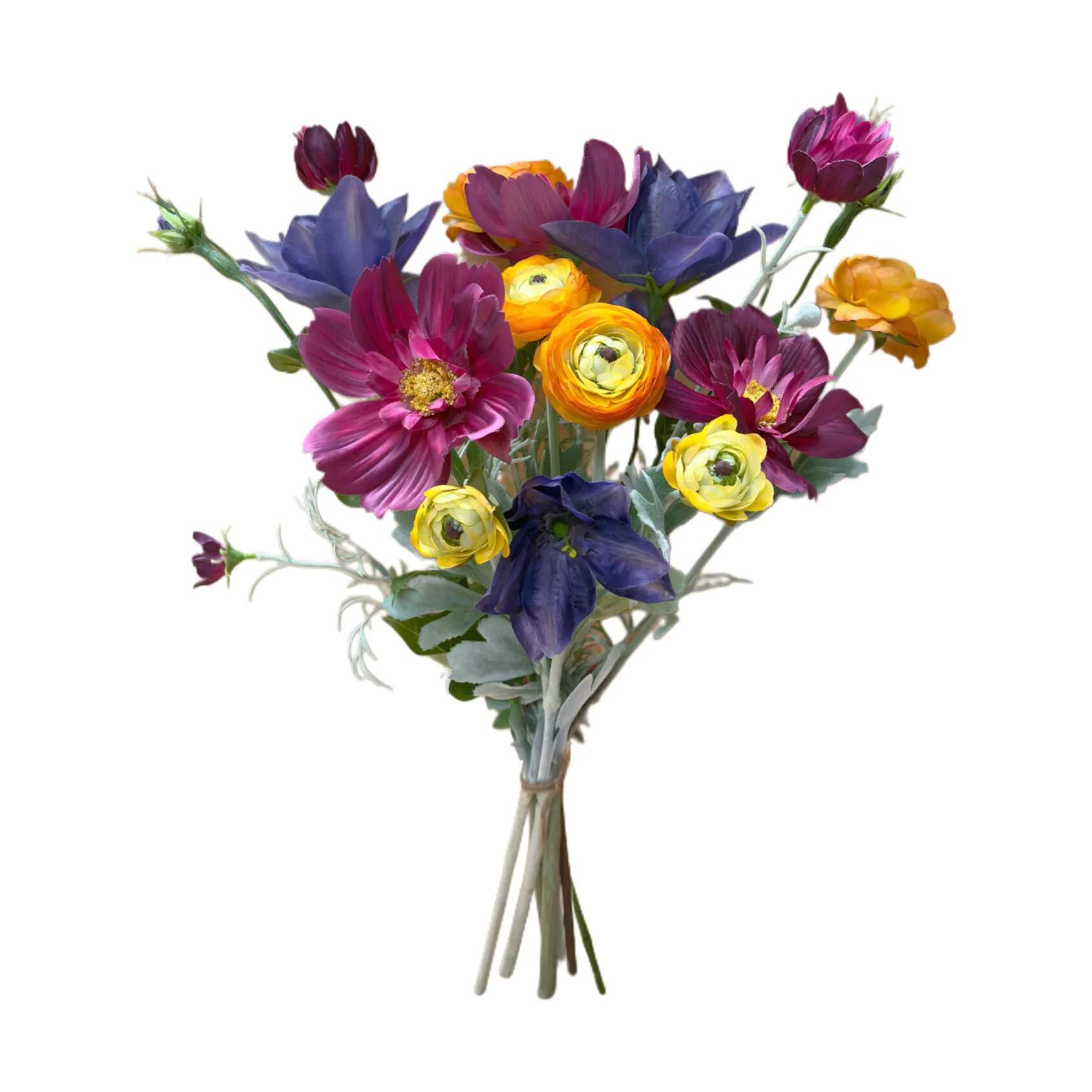 everbloom Kunstige blomster Blomsterbuket i Orange/Fuchsia, 1