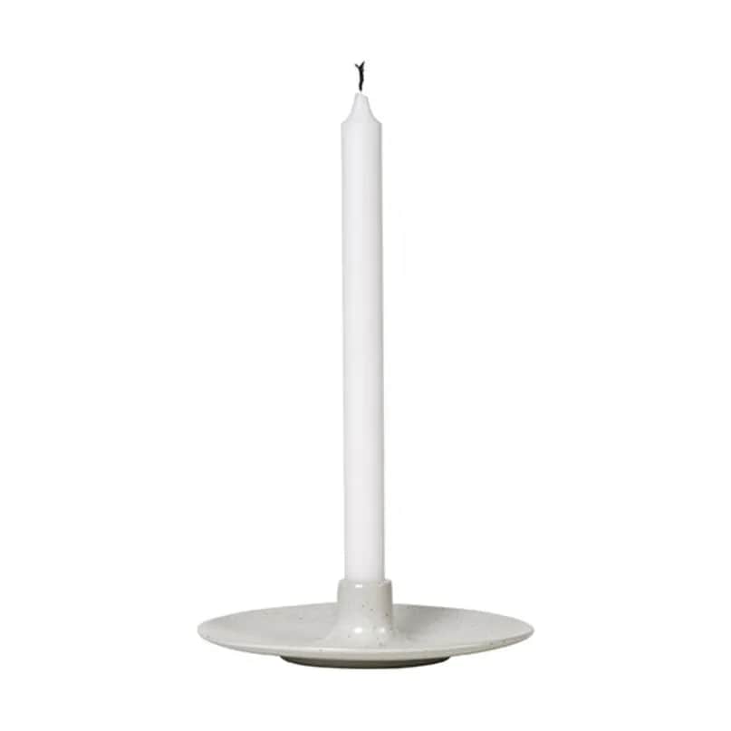 Broste Copenhagen Kronelysestage NORDIC SAND Nordic Vanilla Lysestage i Cream w. grains, 3