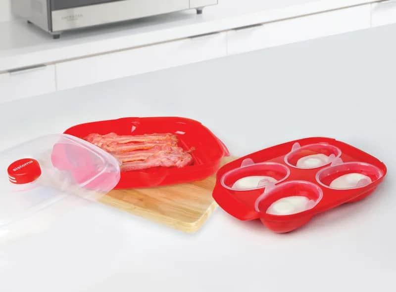 Sistema Øvrigt køkkengrej Microwave Køkkentilbehør - 2-pak i Rød, 3