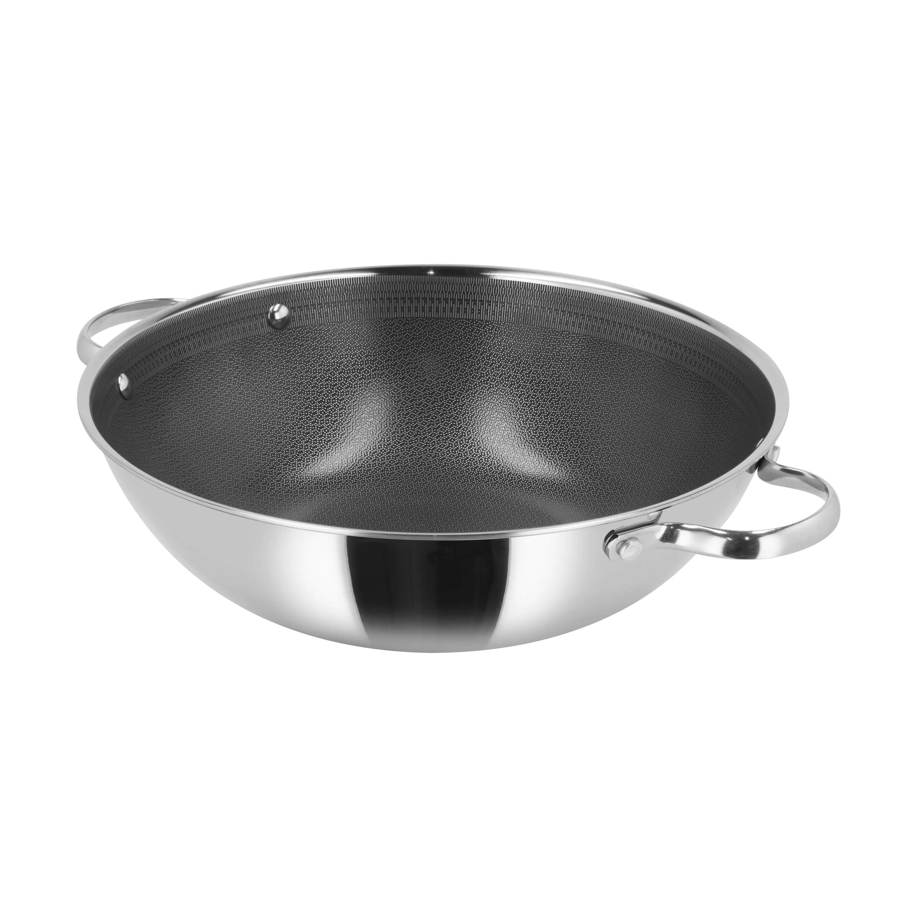 Pillivuyt Gourmet Wokpander Paillon Hybrid Wok i Sølv, 1