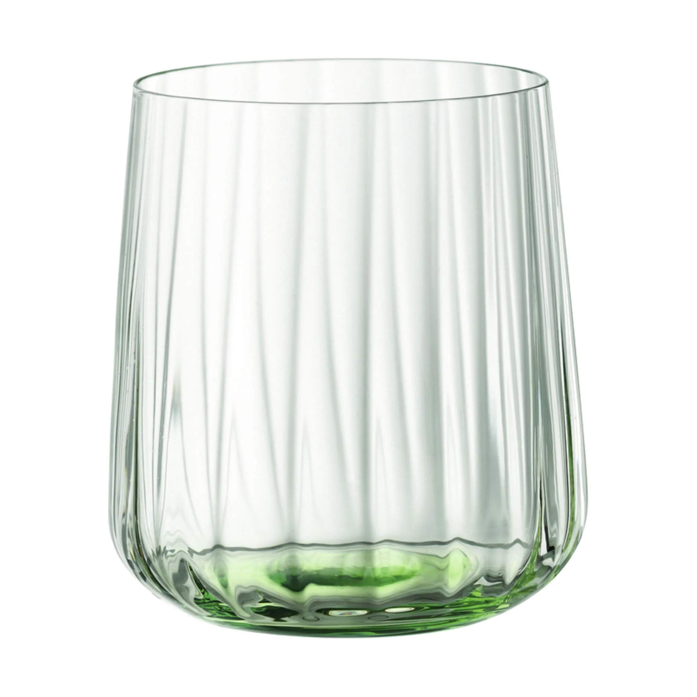 Spiegelau Vandglas Lifestyle Colour Tumblerglas - 2 stk. i klar og grøn, 4