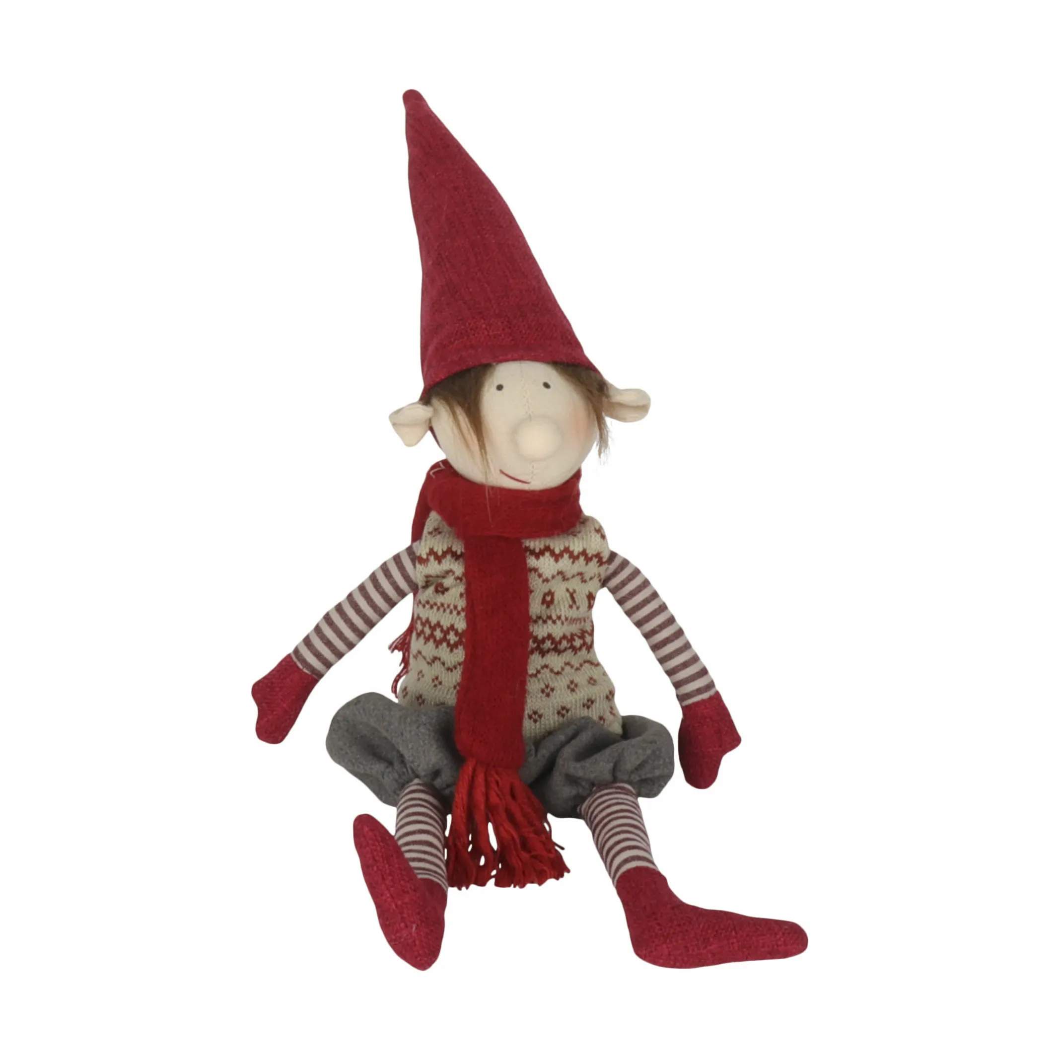 Nisse - Dreng, rød/beige, large
