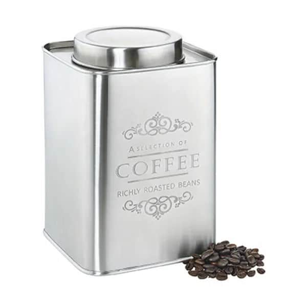 Kaffedåse, sølv, large