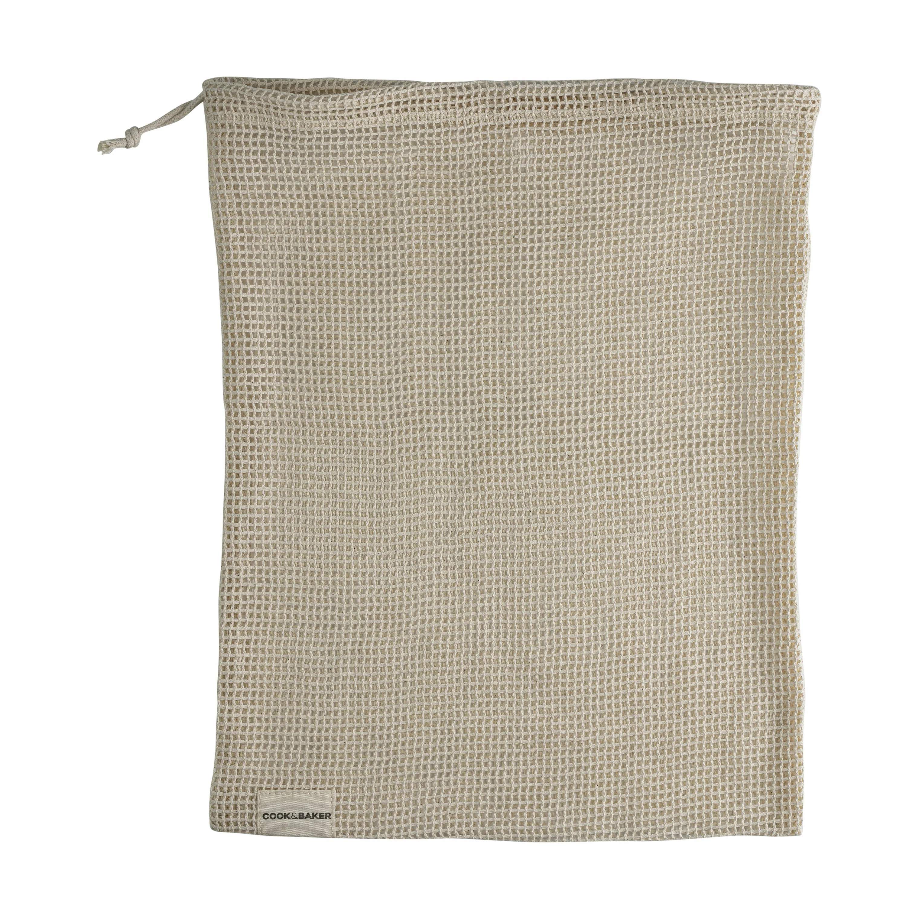 Cook & Baker Øvrig madindpakning Bomuldsnet i Råhvid, B30 x L40 cm, 3