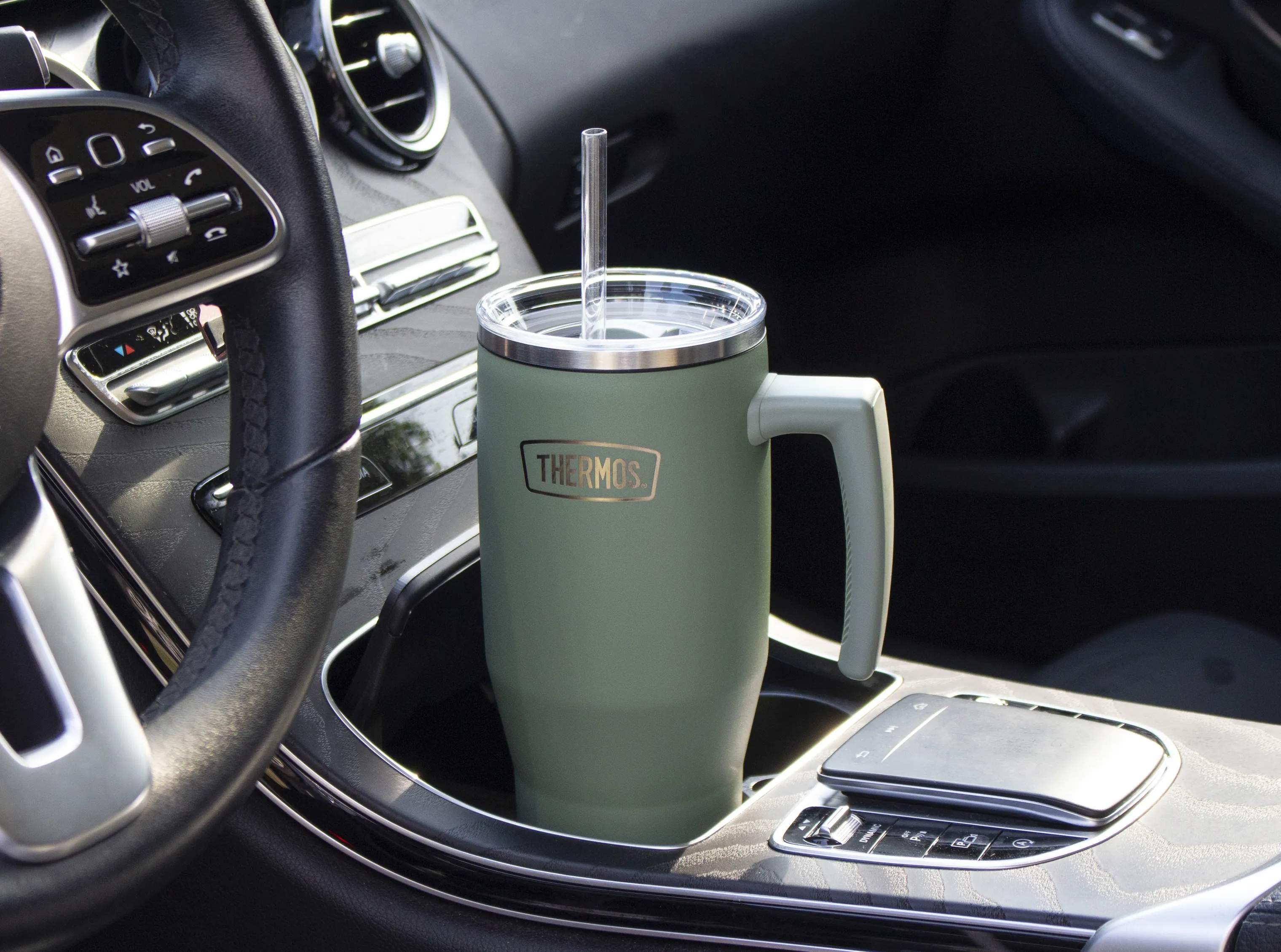 Thermos Termoflasker Termokrus m. hank i Grøn, 2