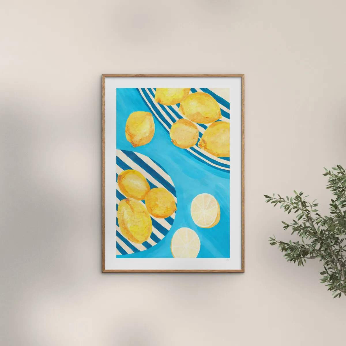 Poster&Frame Plakater Plakat - Lemons i B21 x L29,7 cm, 2