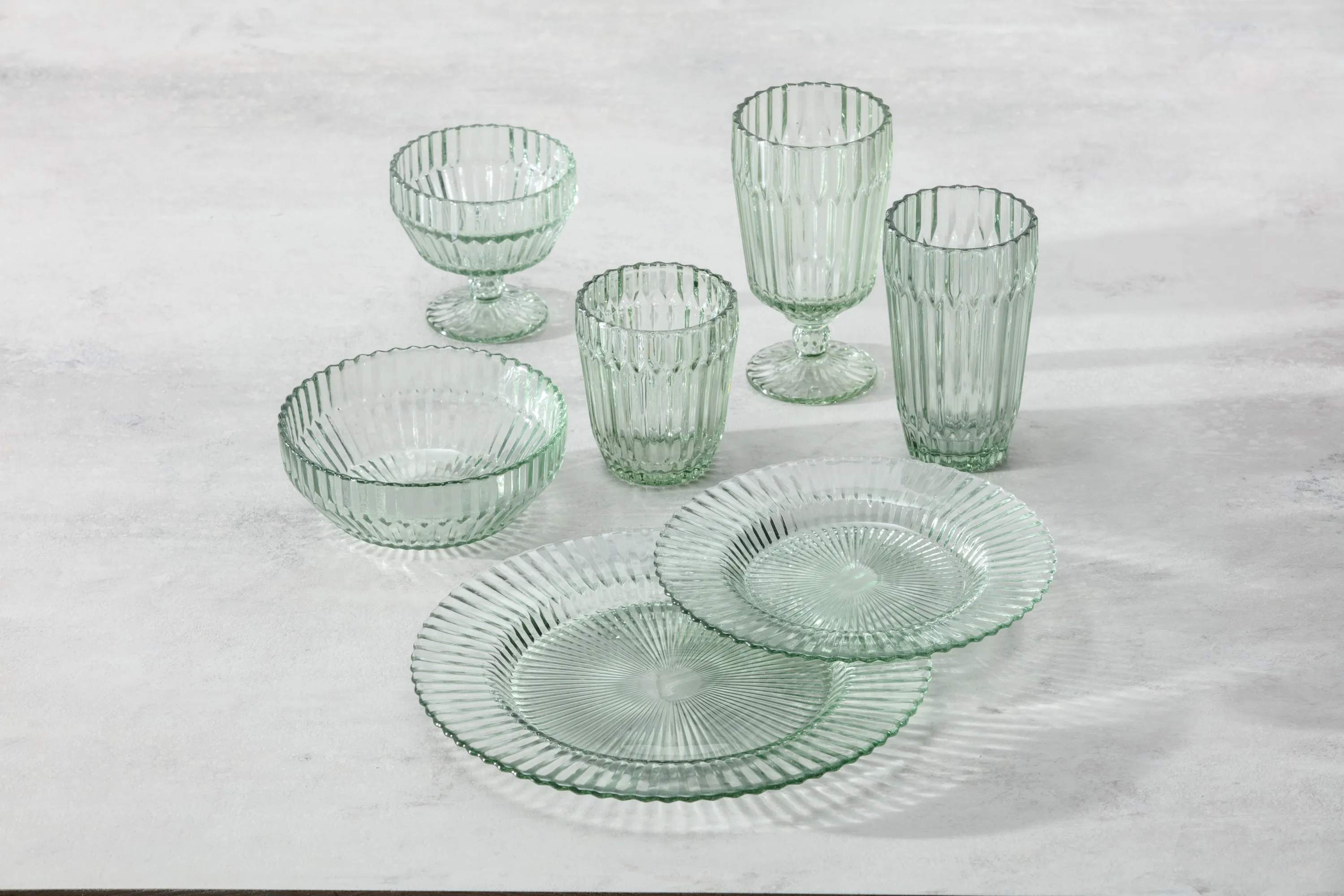 Fortessa Vandglas Archie Glas - 6 stk. i Grøn, 3