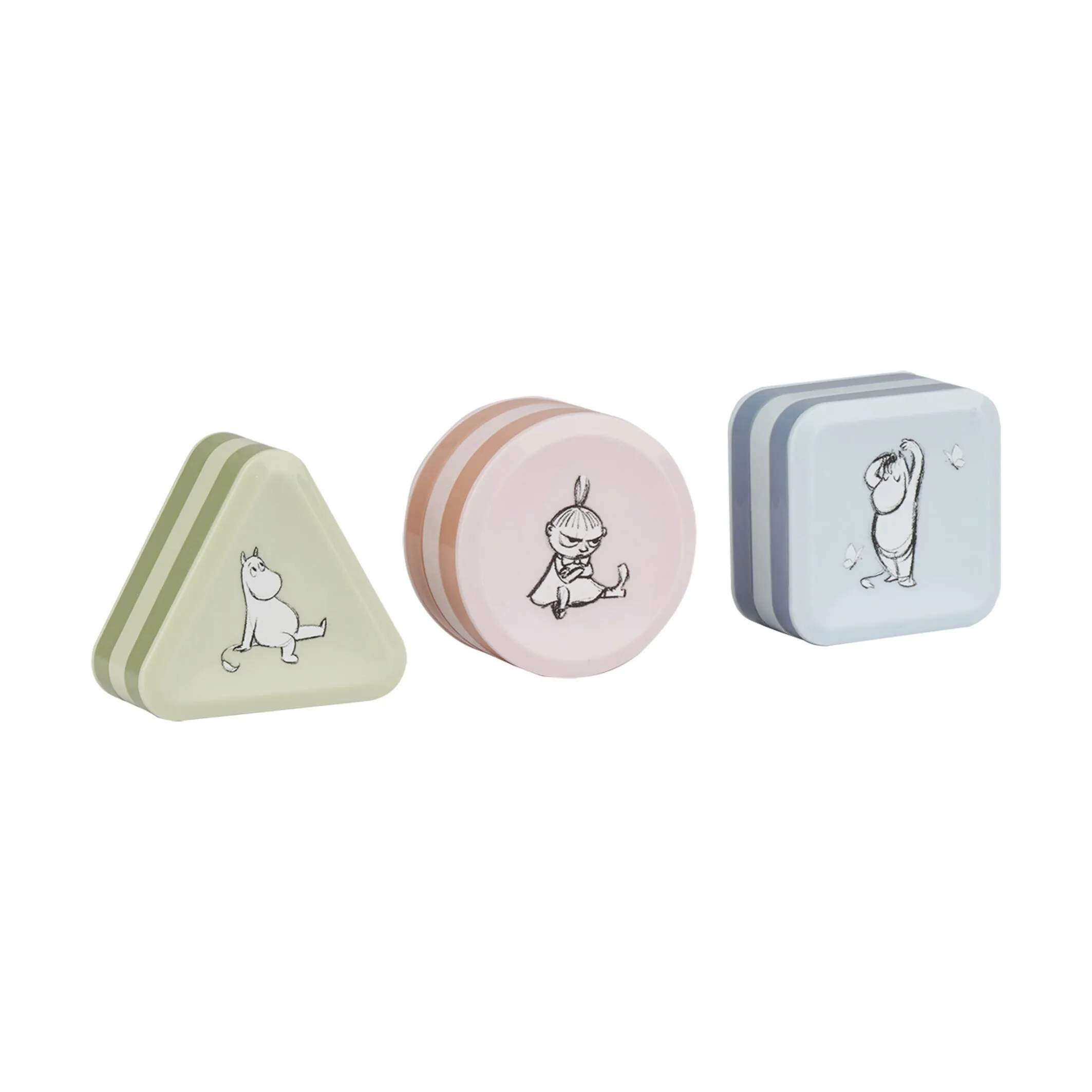 Barbo Toys Til børneværelset Rasleklodser - 3 stk. i Grøn/lyserød/blå, 1