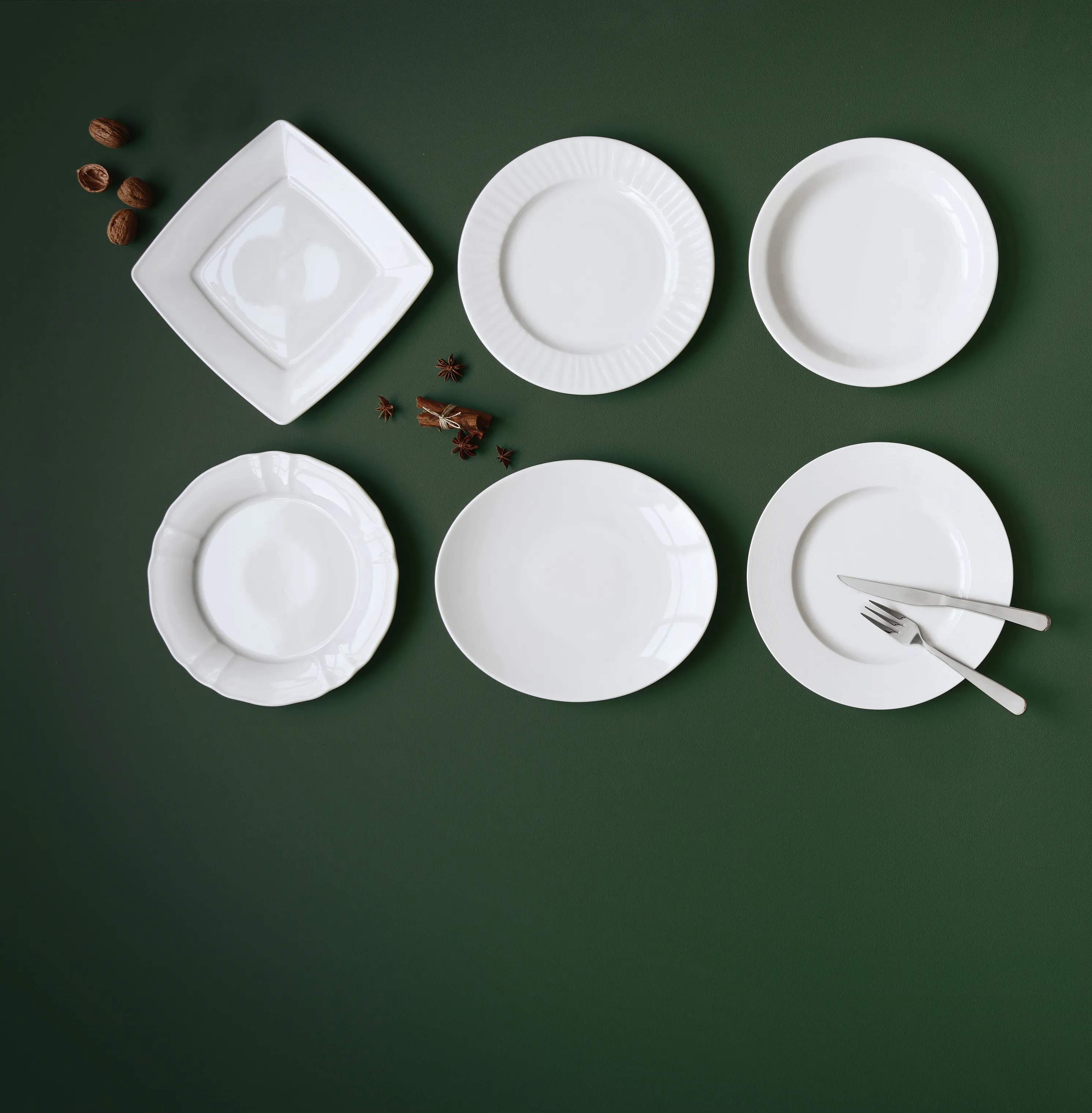 CASA Living Kagetallerkener Maria Desserttallerken i Hvid, 2