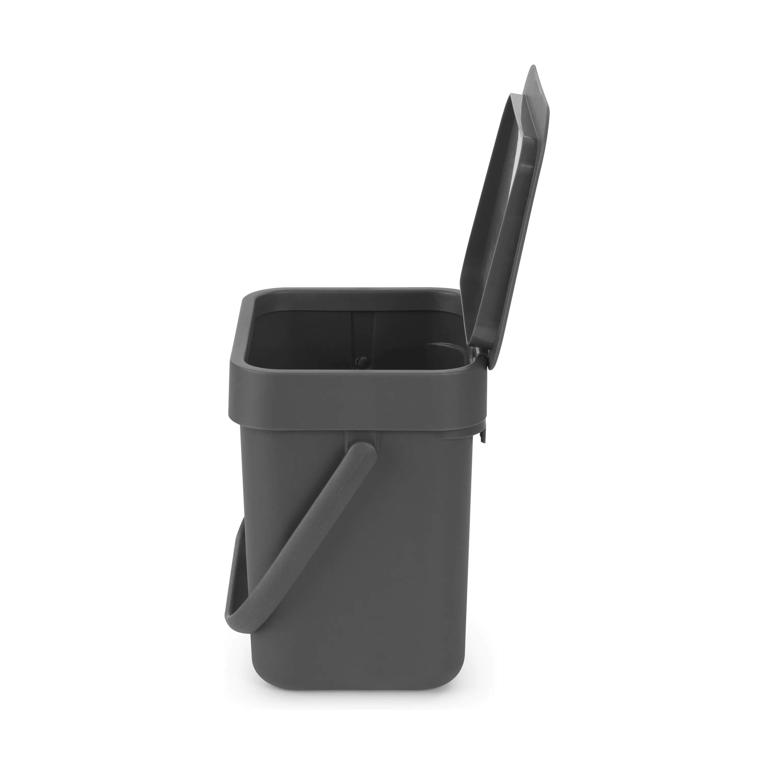 Brabantia Spande uden pedal Sort & Go Affaldsspand i Grå, 3 L, 4