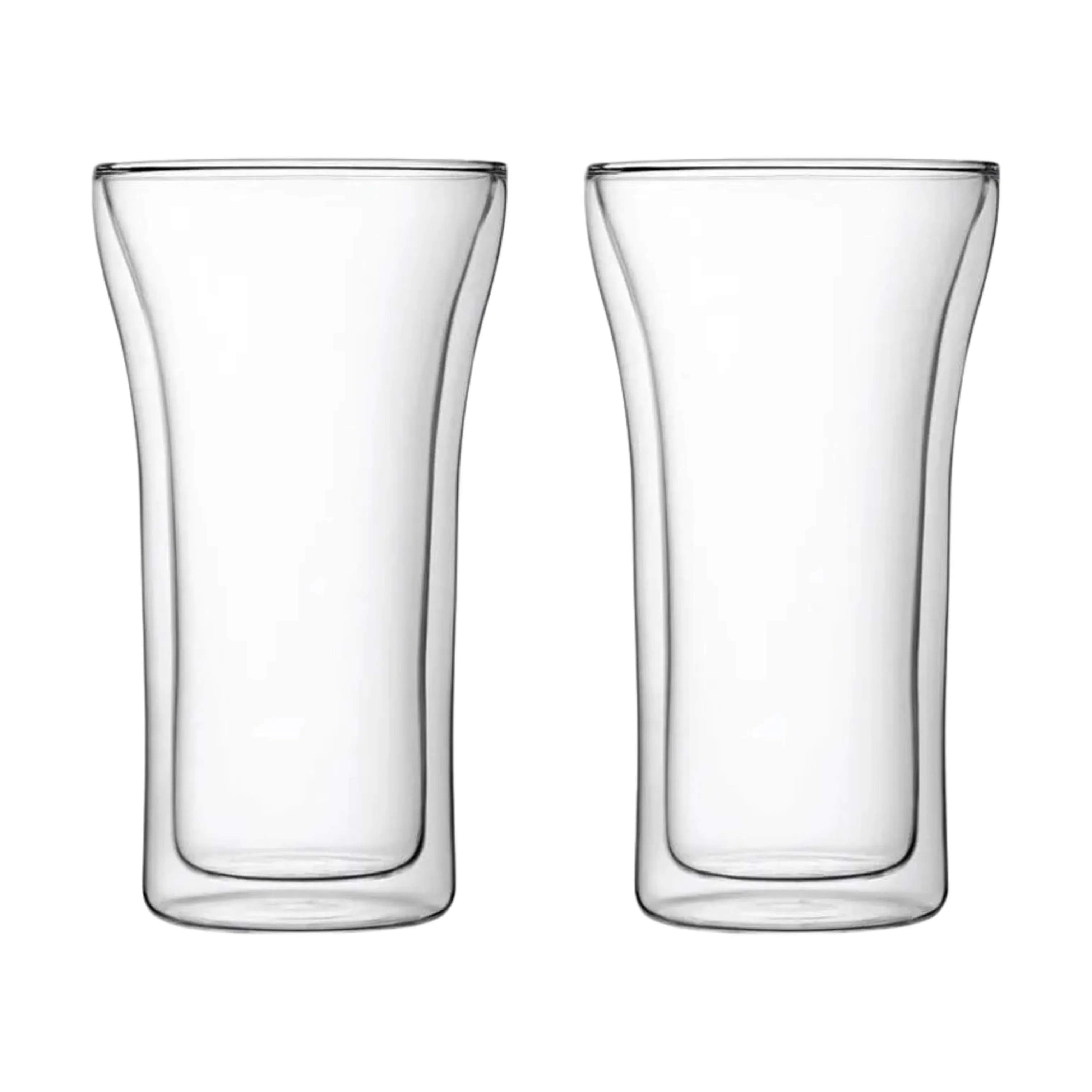 Assam Glas - 2 stk., transparent, large