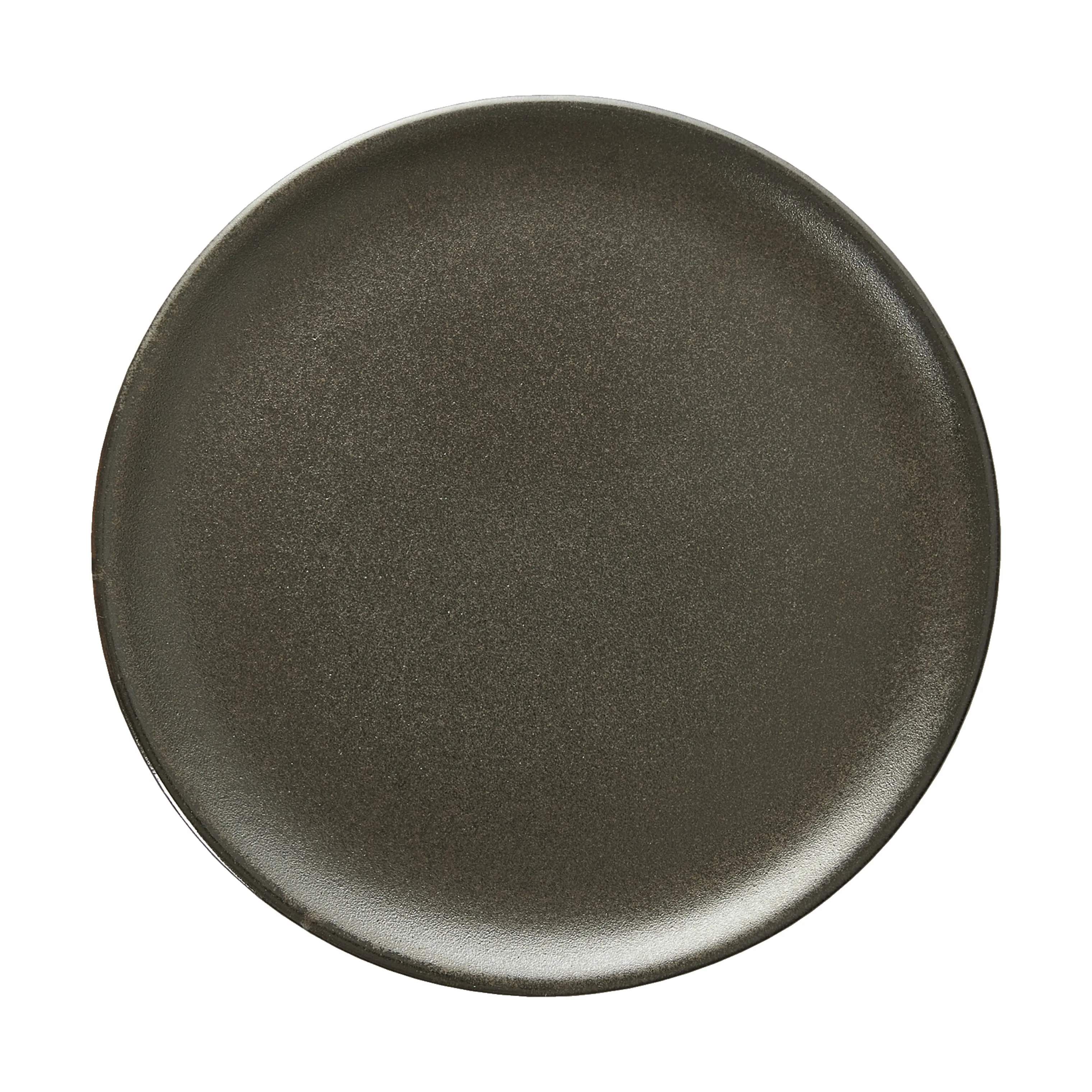 Desserttallerken, metallic brown, large