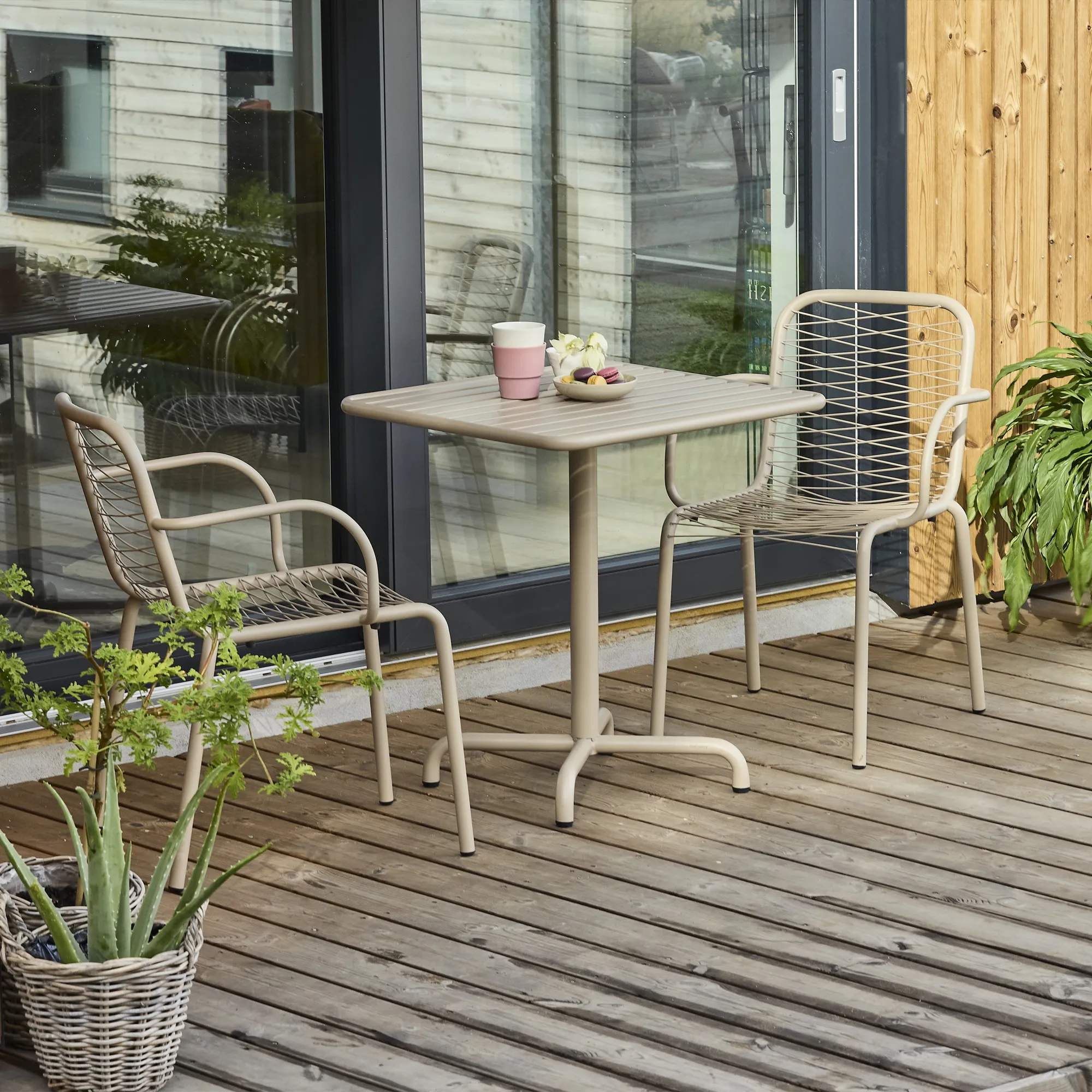 Mandalay Cafésæt Ivy Cafésæt - 3 dele i taupe, 1