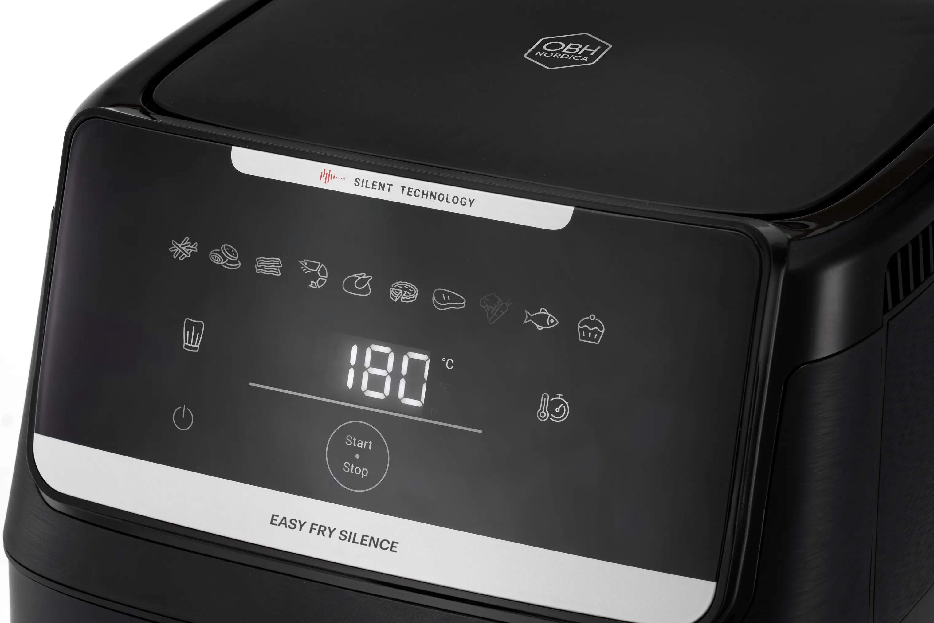 OBH Nordica Airfryers Easy Fry Silence Vision Aifryer i sort, 5
