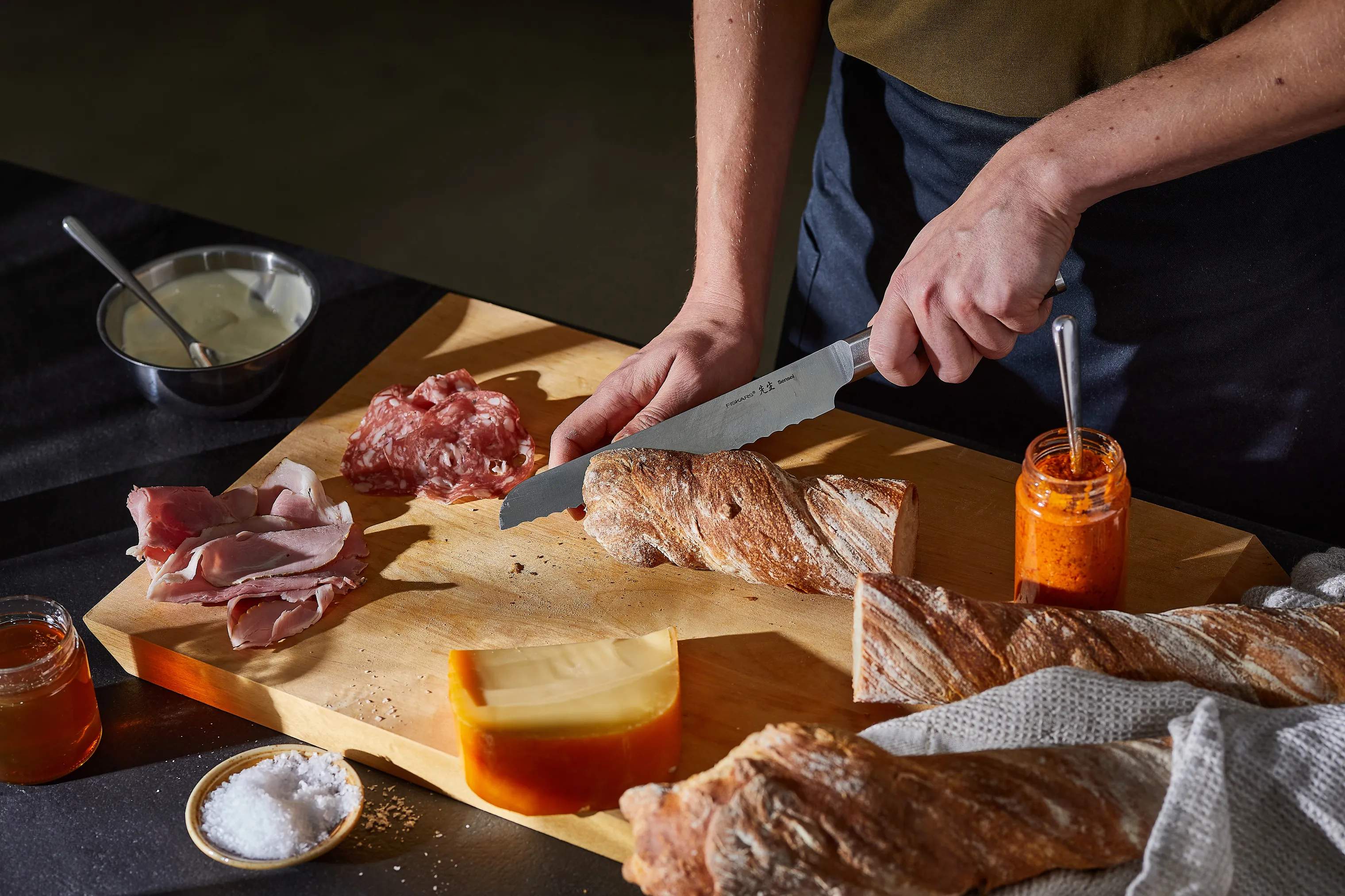 Fiskars Brødknive Sensei Brødkniv i Stål, 5