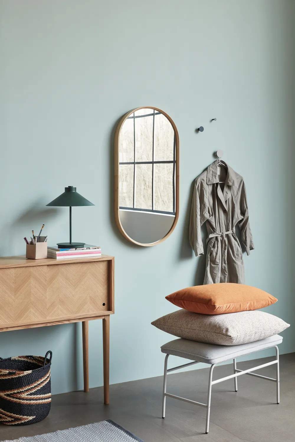 Hübsch Sideborde Herringbone Konsolbord i 90 cm, 2