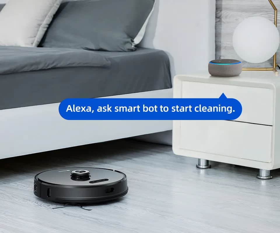 Proscenic Robotstøvsugere 2-i-1 Robot- og moppestøvsuger M8Pro i sort, 5