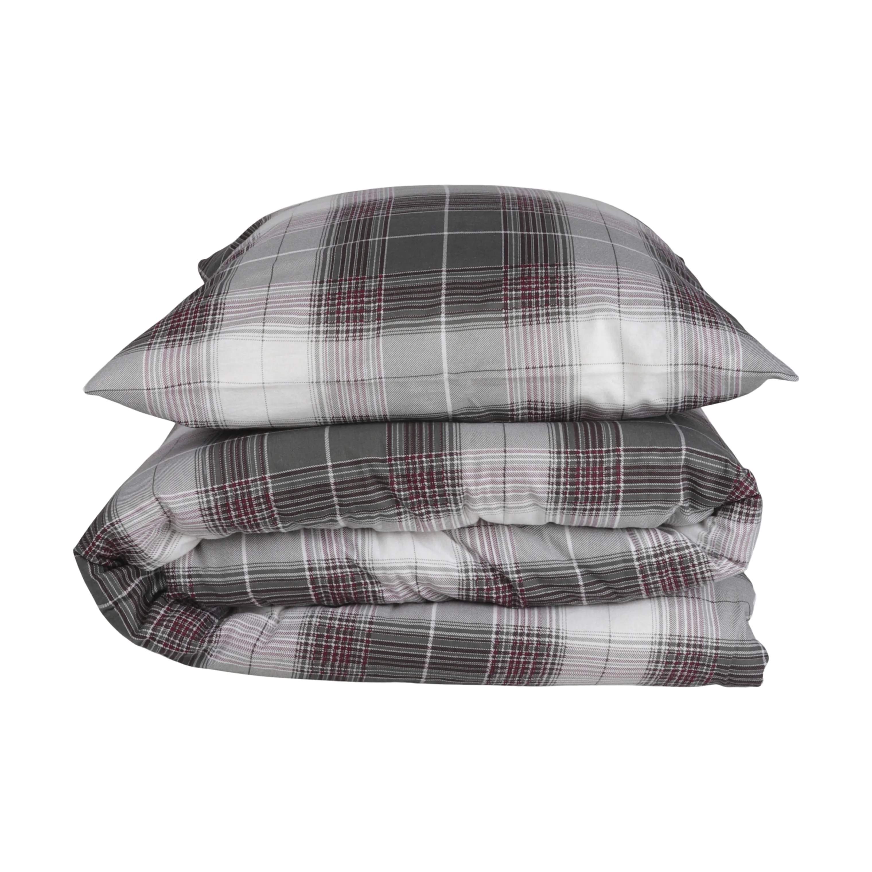 SKAGEN living Sengetøj Flonel Sengetøj i Grå, B140 x L220 cm, 4