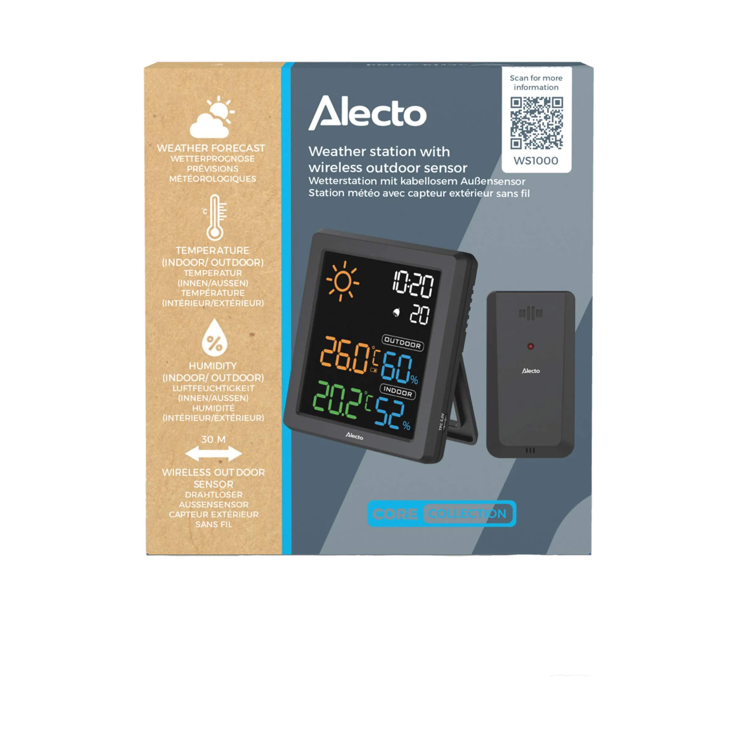 Alecto Vejrstationer Vejrstation i Sort, 3
