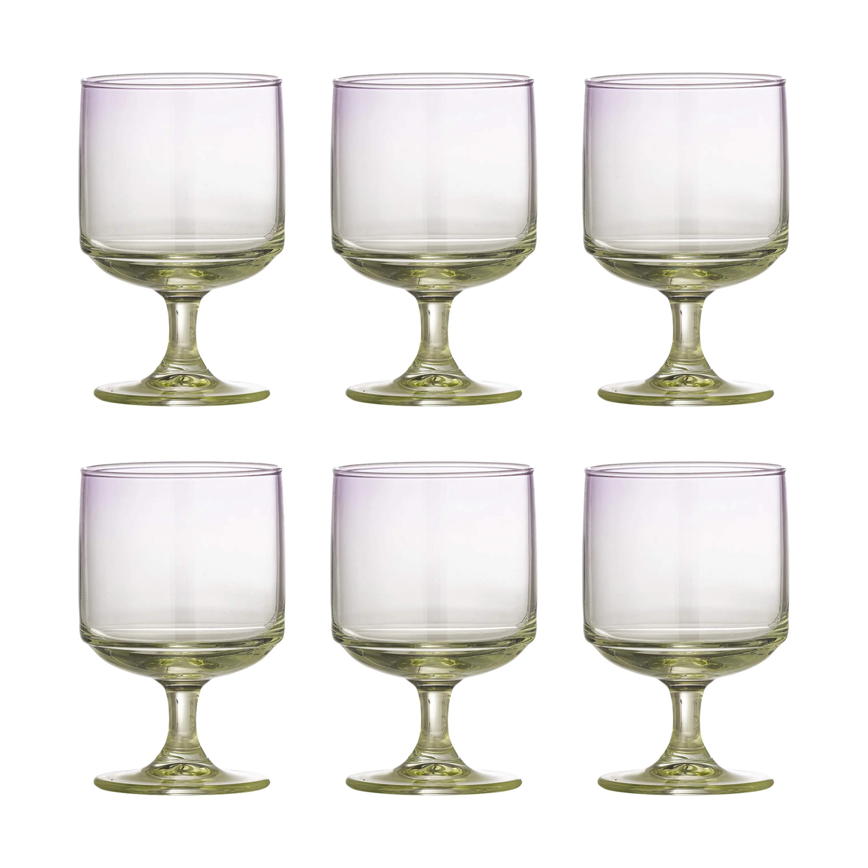 Bloomingville Vandglas Luciana Drikkeglas - 6 stk. i Lilla, 1