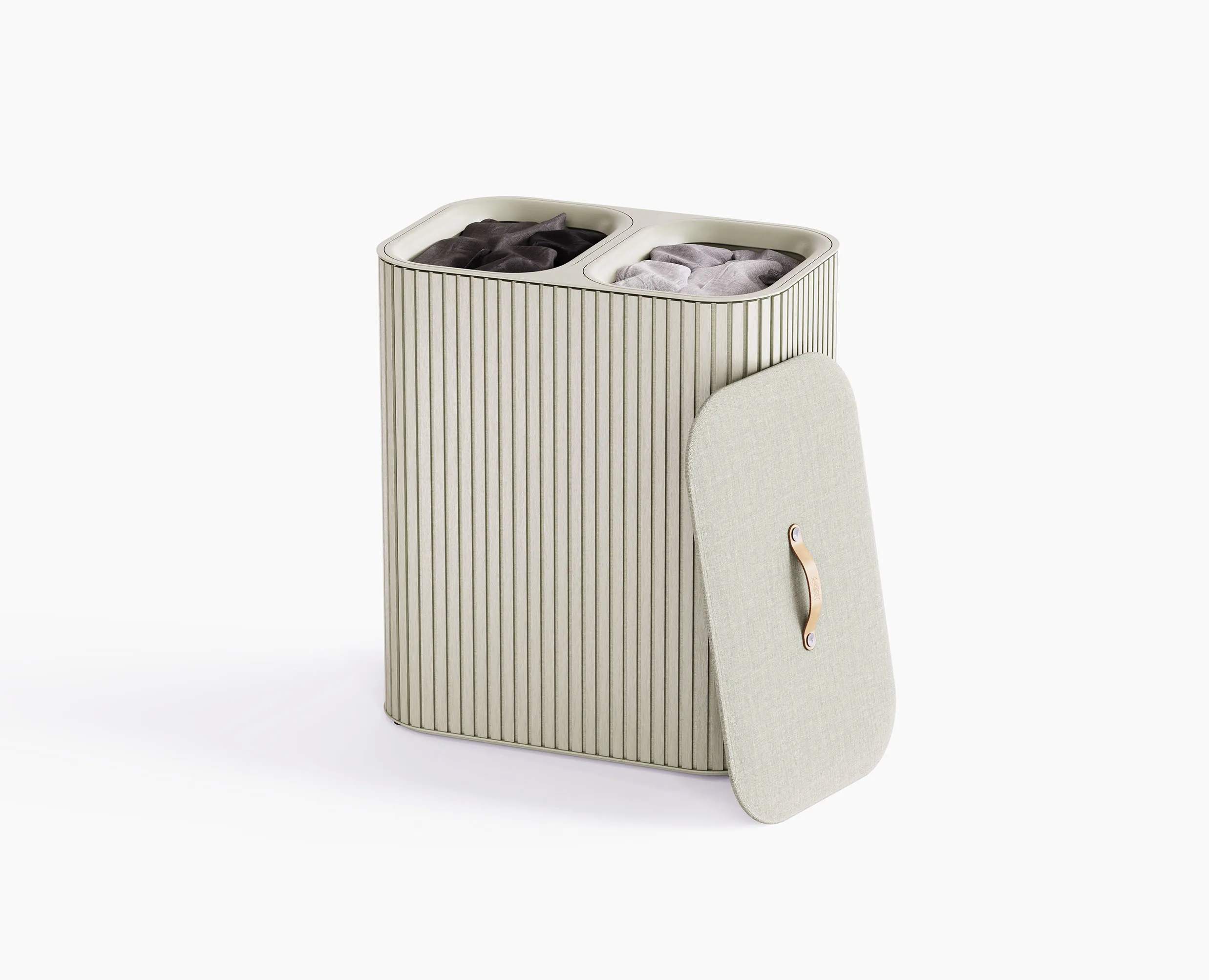Tota Luxe Vaskekurv, beige, large