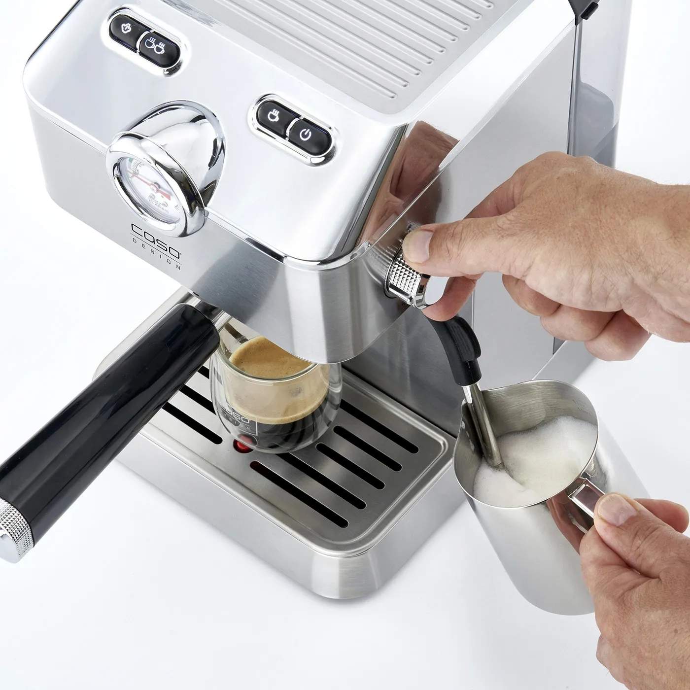Caso Espressomaskiner Gourmet Espressomaskine CS1820 i Stål, 2