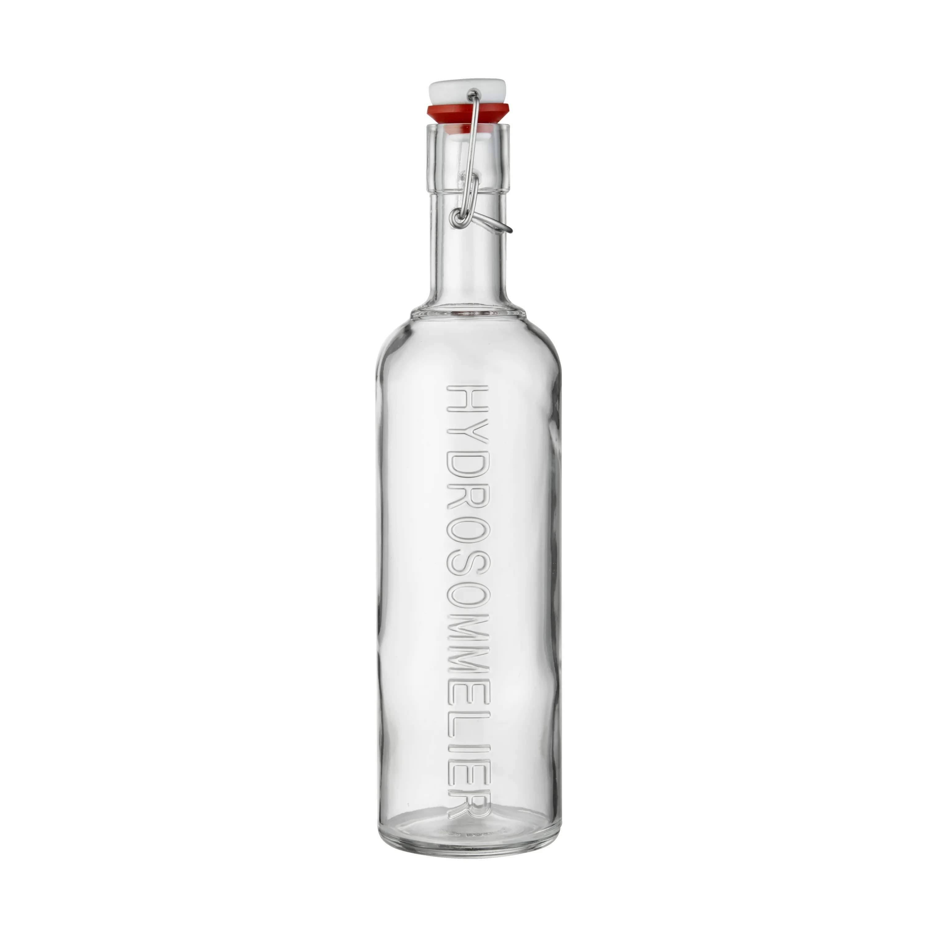Hydrosommelier Flaske m. prop, klar, large