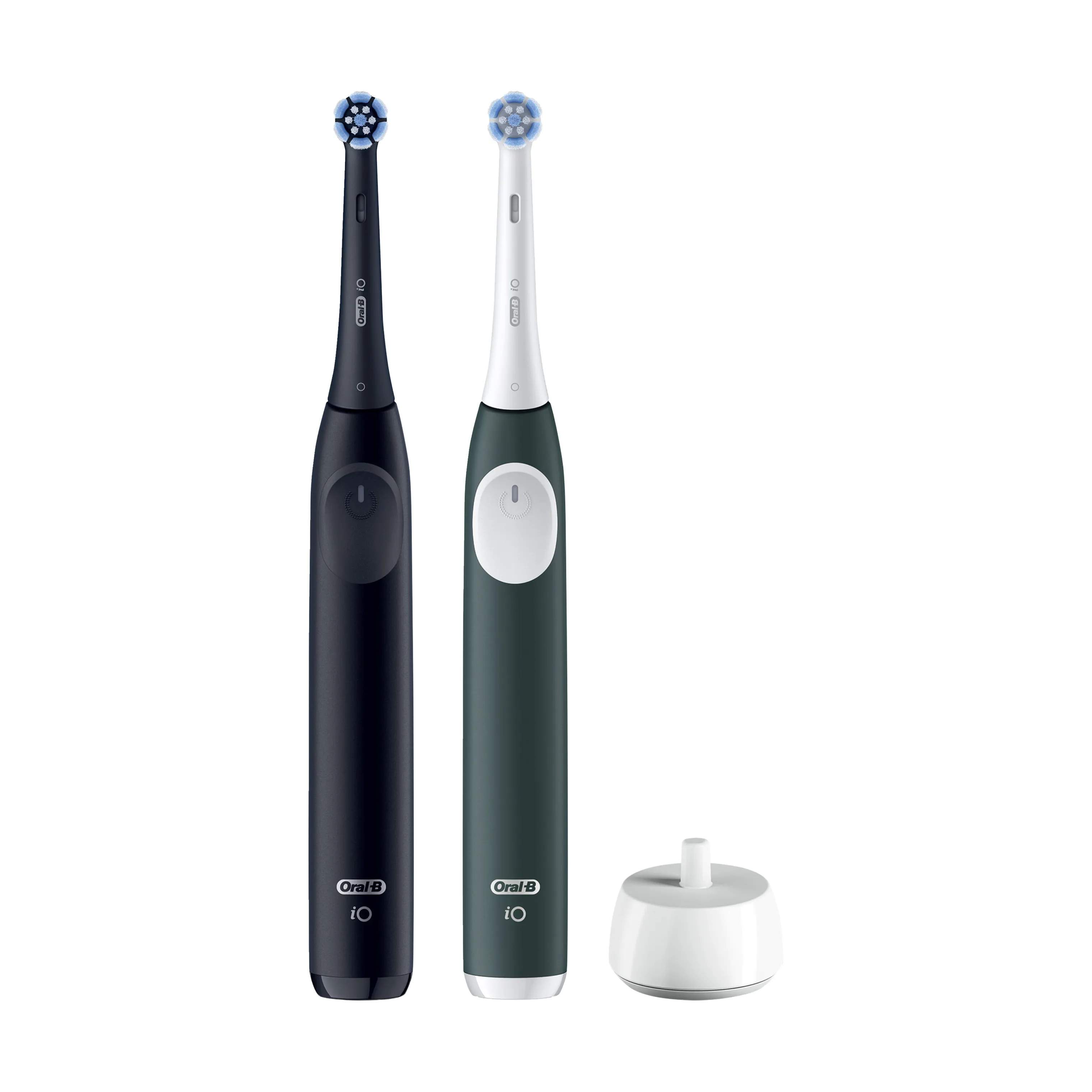 Oral-B Eltandbørster iO2 iO 2 DUO Elektriske Tandbørste - 2 stk. i Night Black & Forest Green, 2