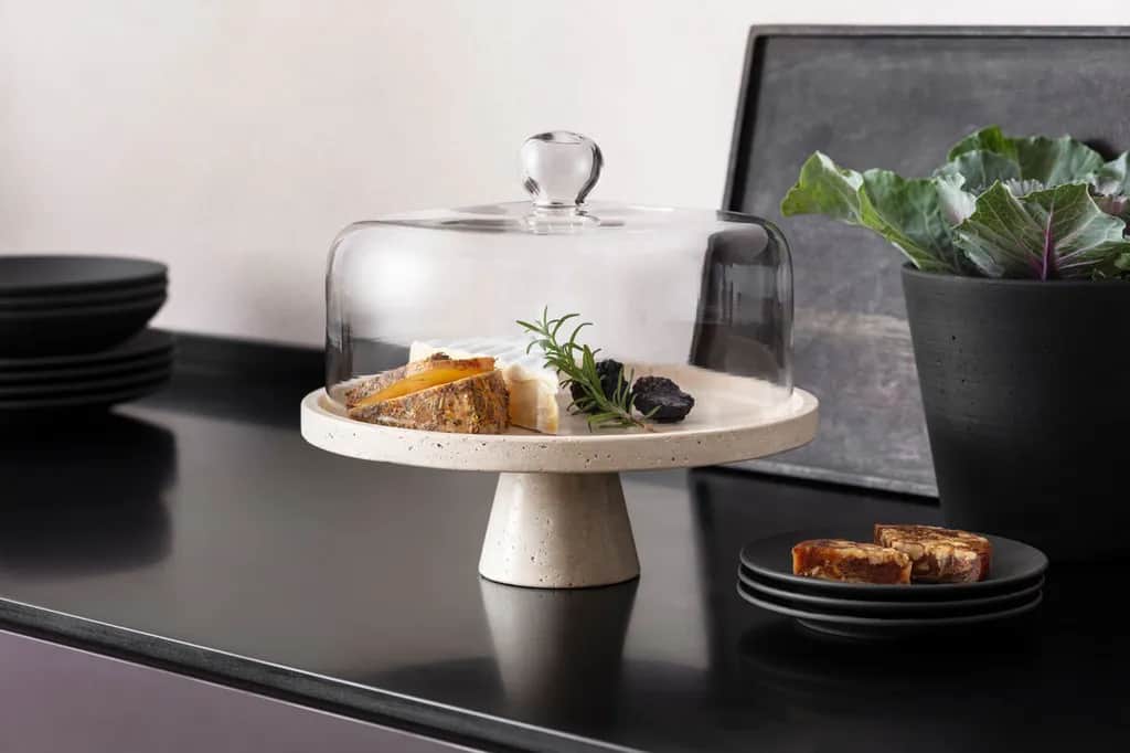 Villeroy & Boch Øvrigt køkkengrej Manufacture Travertine Låg til kagefad i Klar, 3