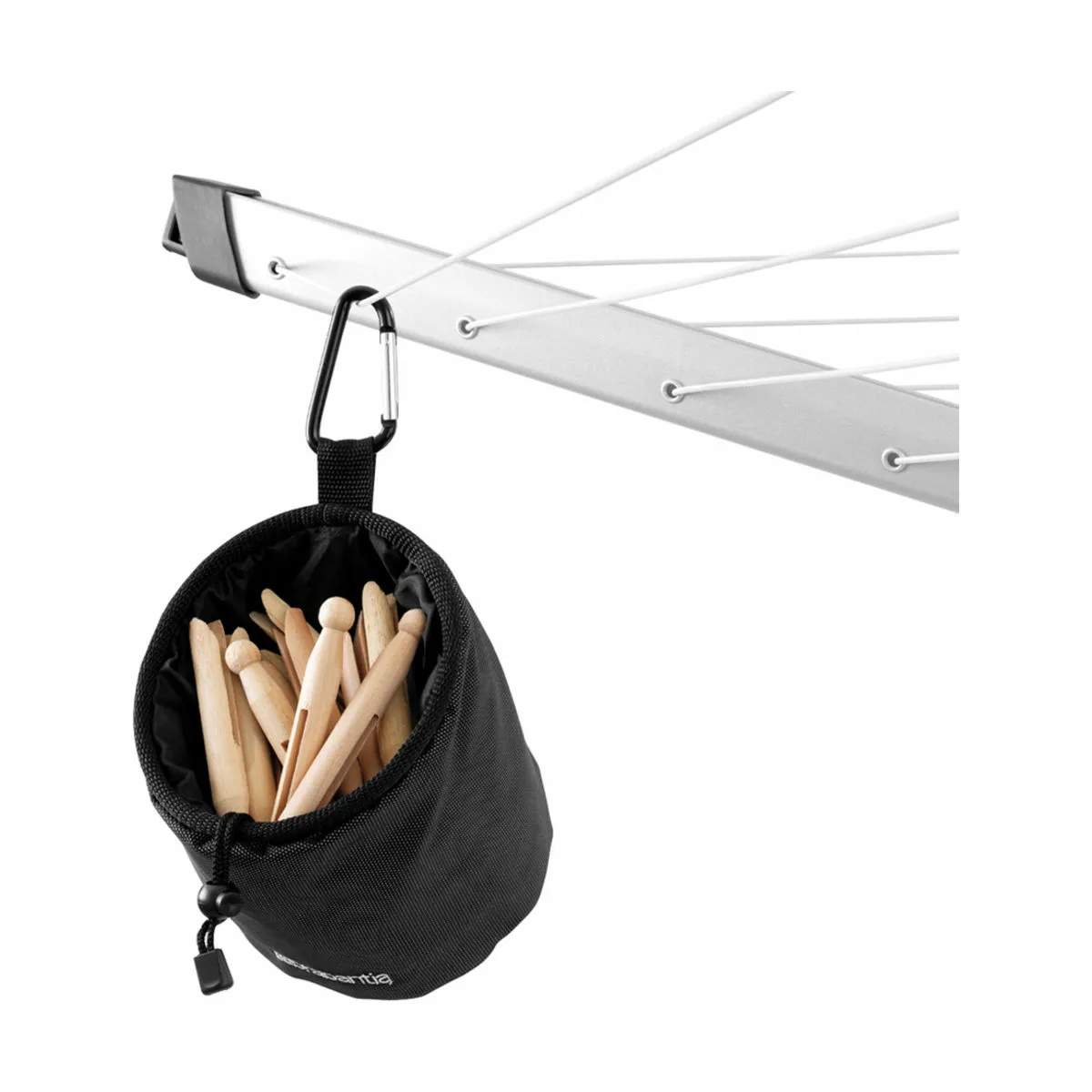 Brabantia Tørrestativer Tøjklemmepose i Sort, 5