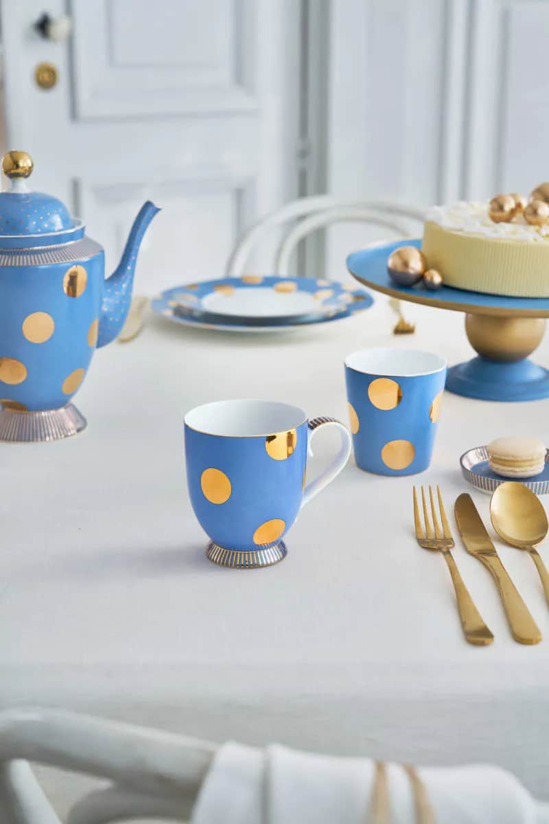PIP Studio Krus og kopper med hank Dot Delight Krus - 2 stk. i Lyseblå, 3