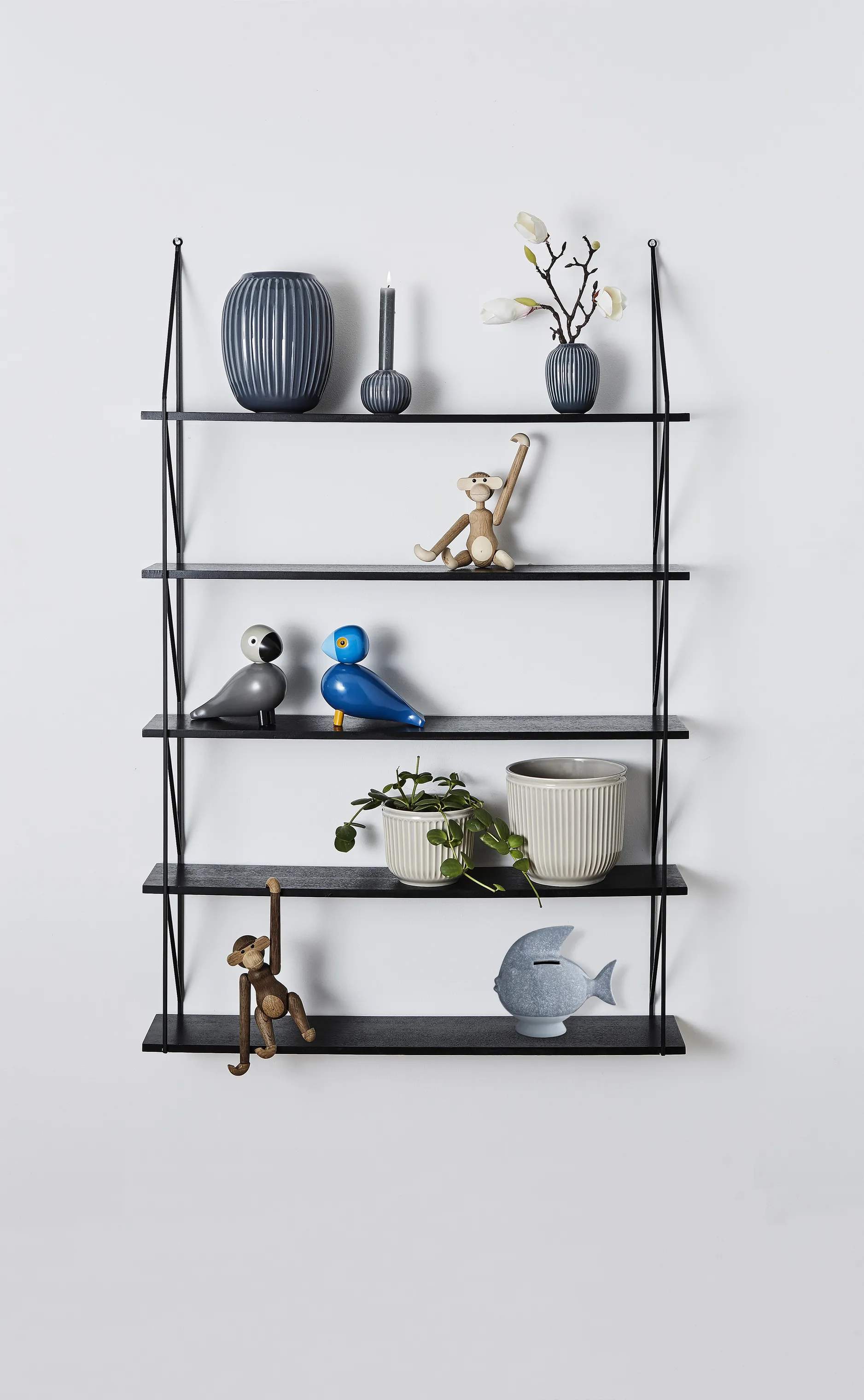 Kähler Vaser Hammershøi Vase i Antracitgrå, 10,5 cm, 2