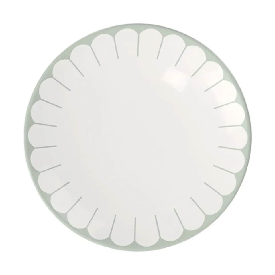 Fleur Bleu Tallerken, white;blue, large