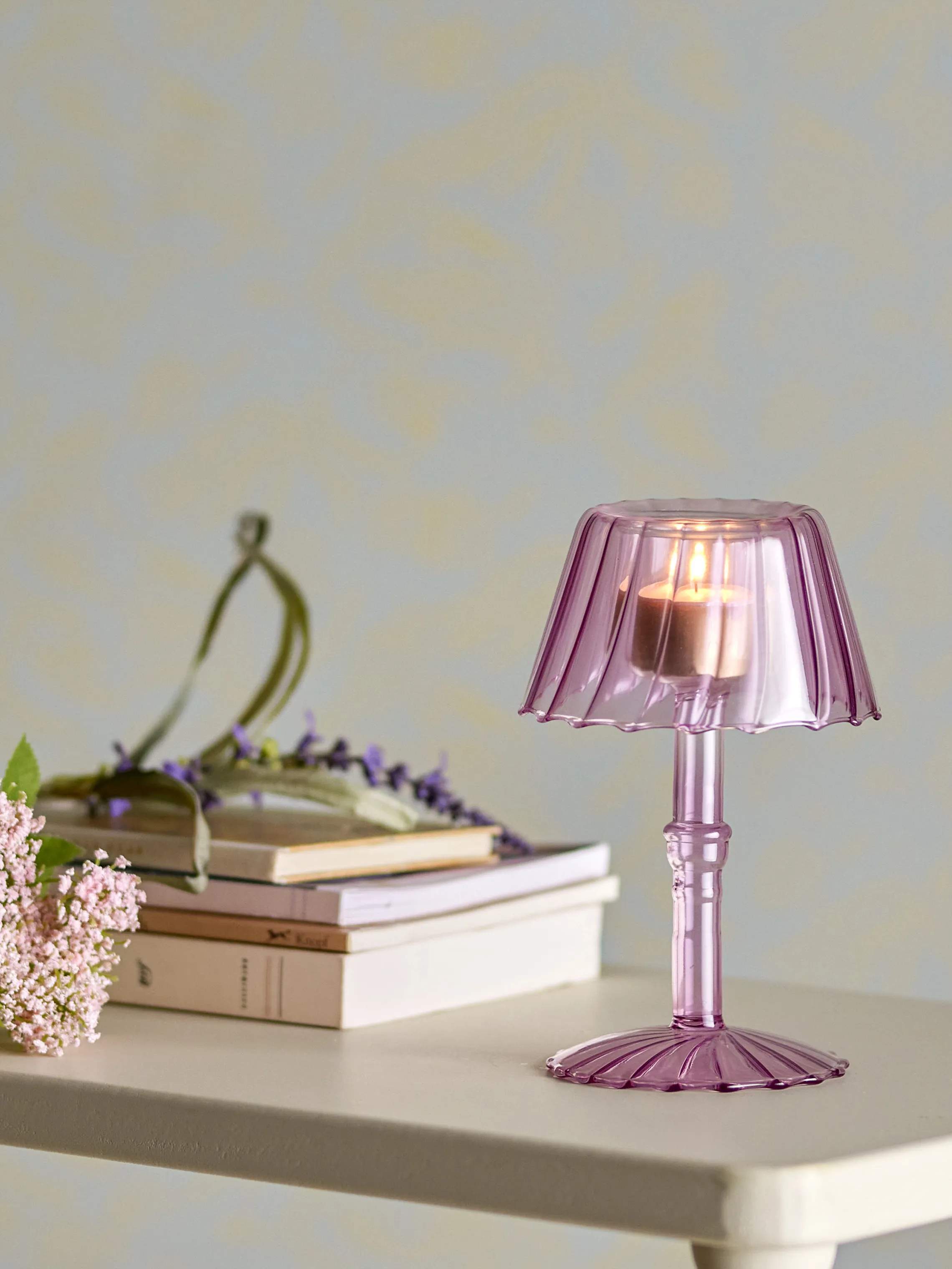 Bloomingville Fyrfadsstage Cisco Fyrfadsstage i Rose, 18 cm, 2