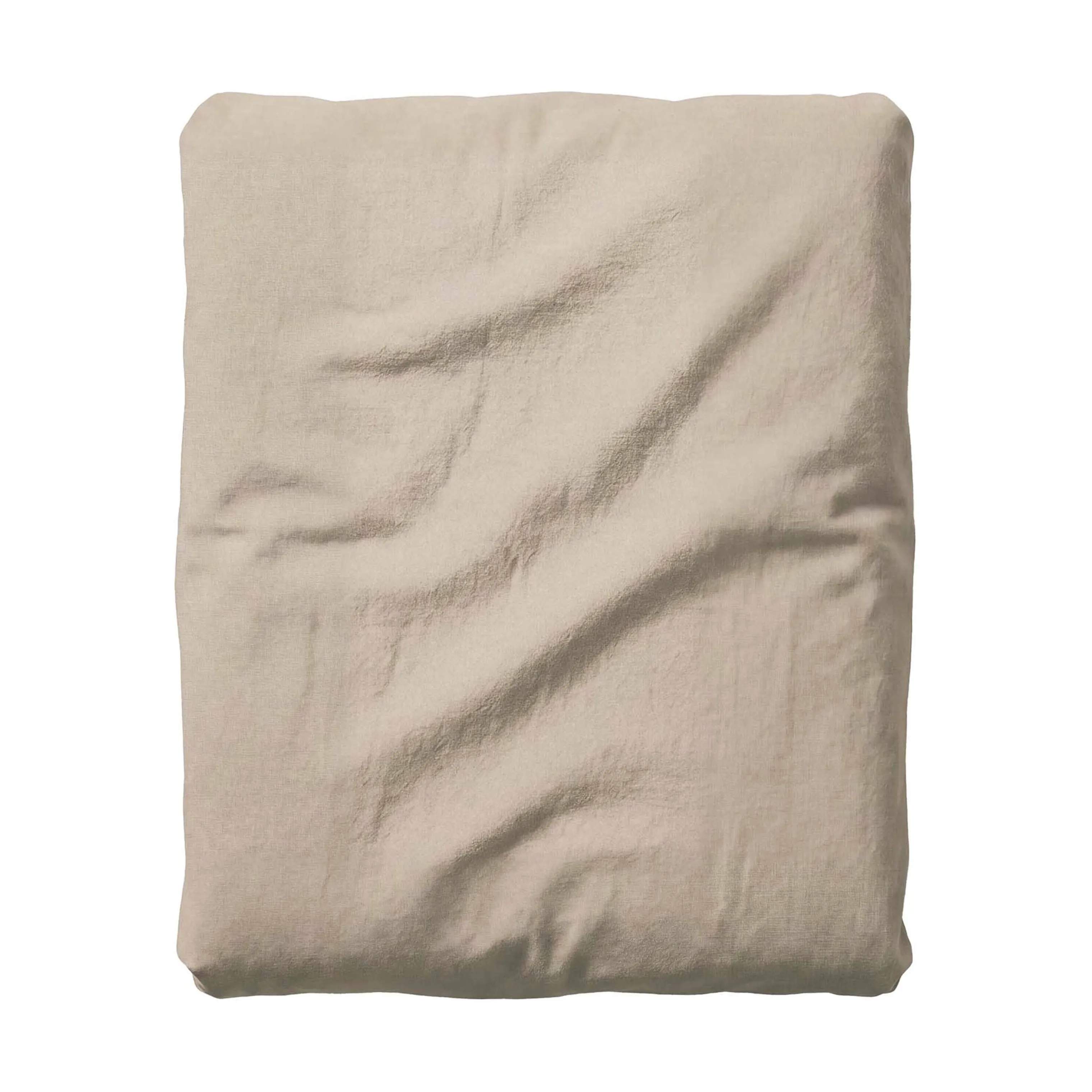 Essenza Lagner Fine Organic Jersey Topmadraslagen i Taupe, B200 x L220 cm, 1