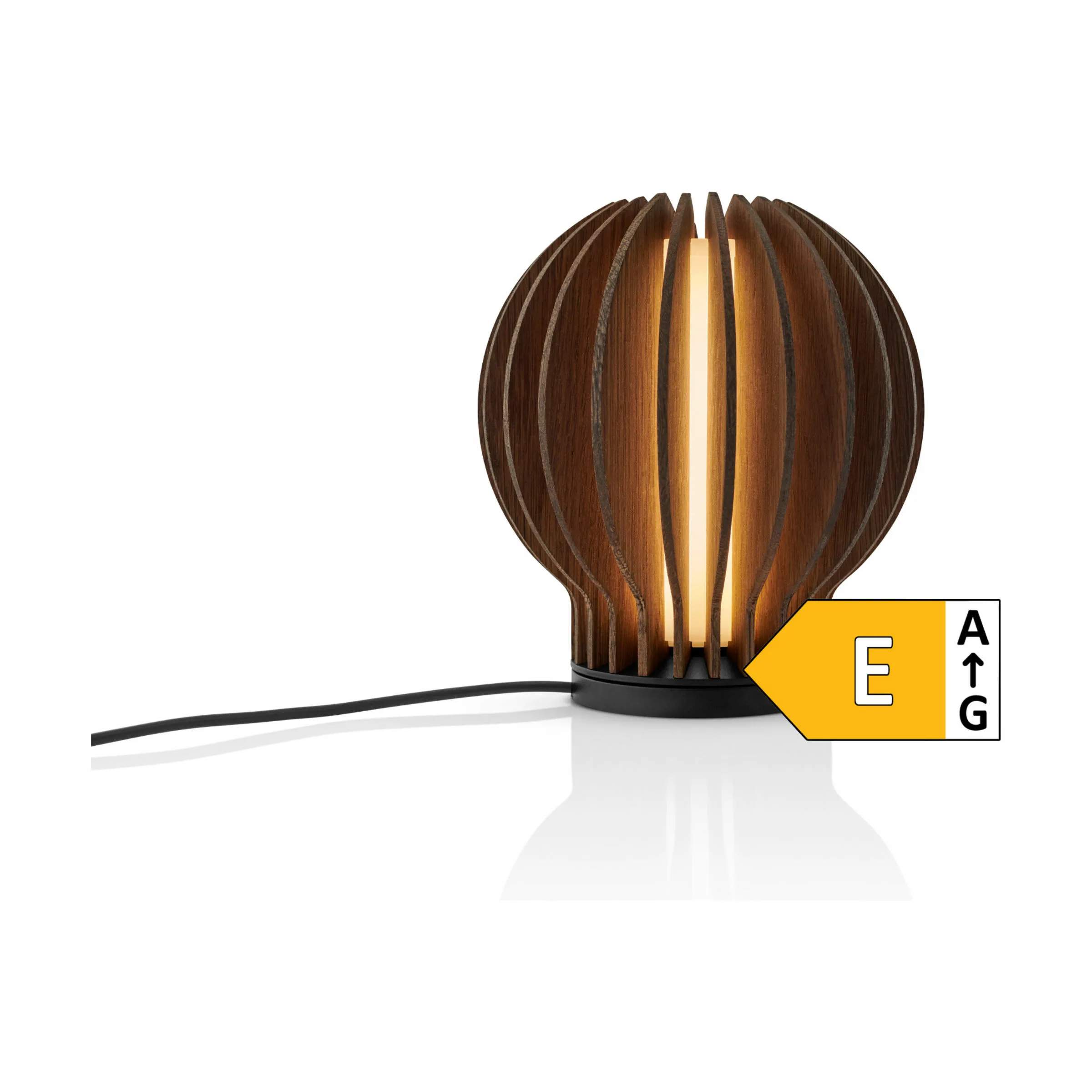 Radiant LED Lampe, smoked oak, large