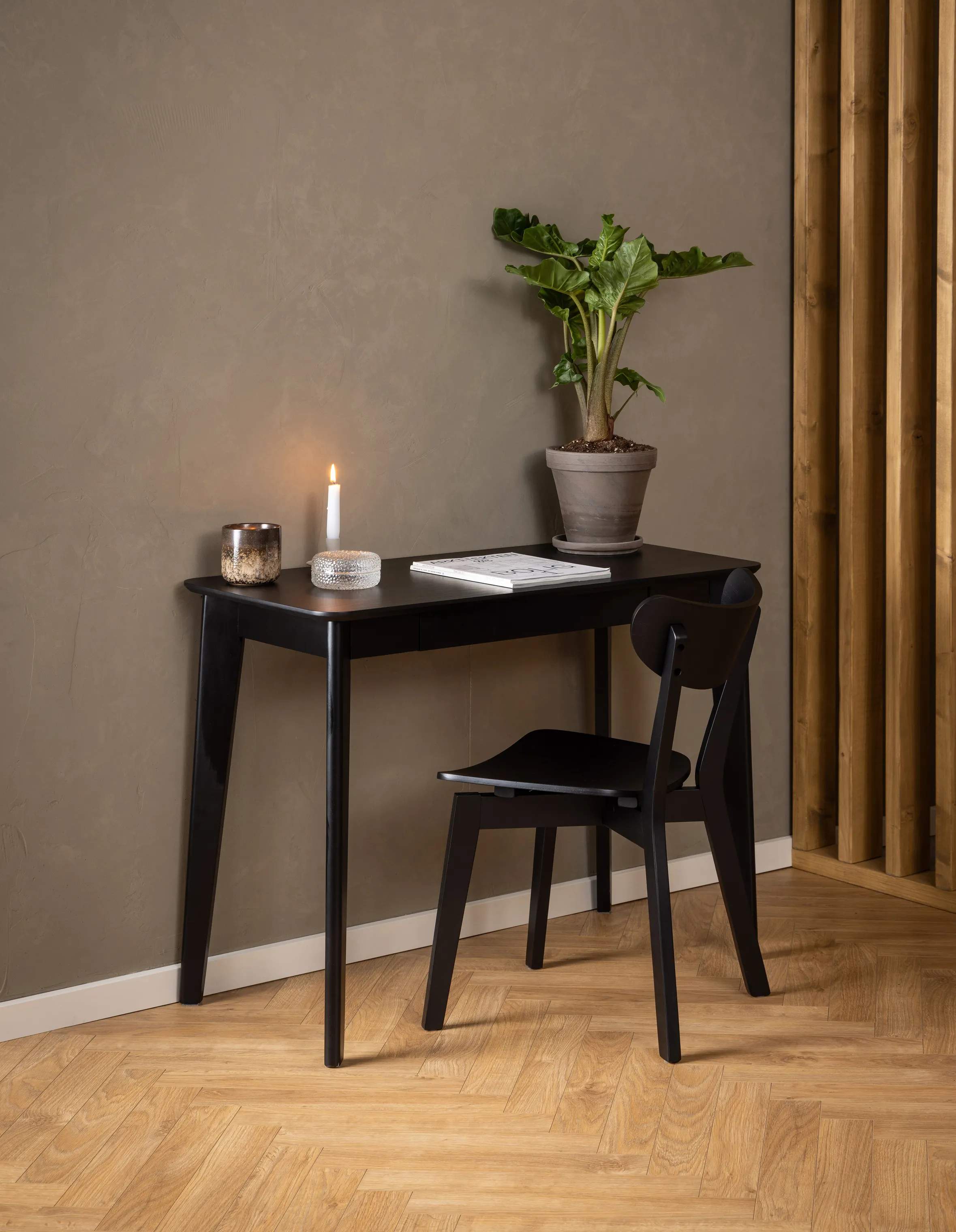 CASA Living Skriveborde Roxby Skrivebord i Mat sort, 2