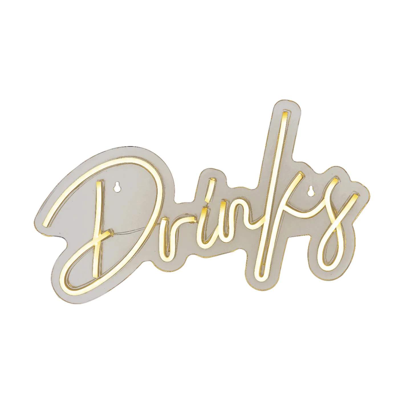 CASA Living LED-lamper LED Neon skilt i Varm hvid, 25 cm, 1