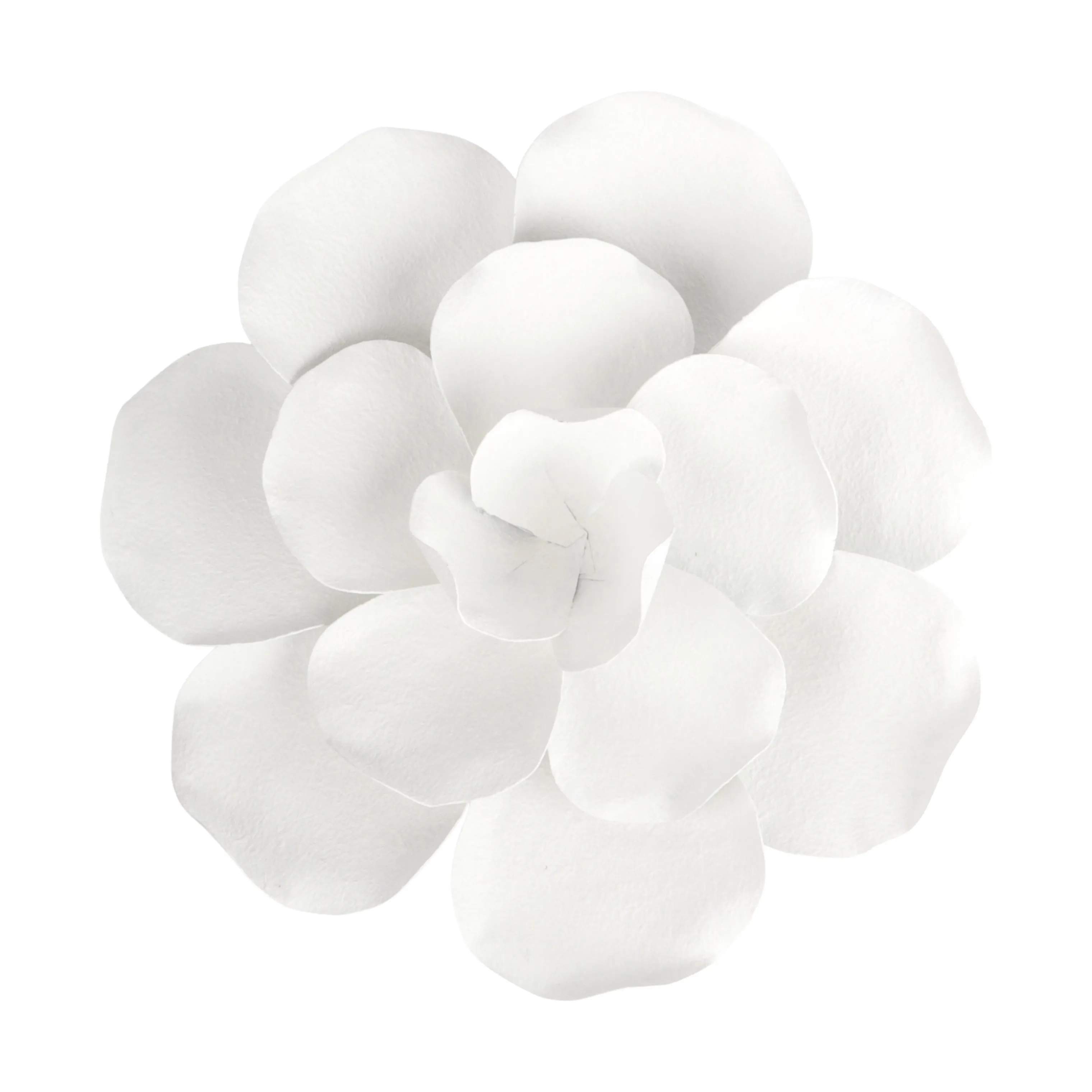 CASA Living Vægdekoration Metal Blomst i Hvid, 1