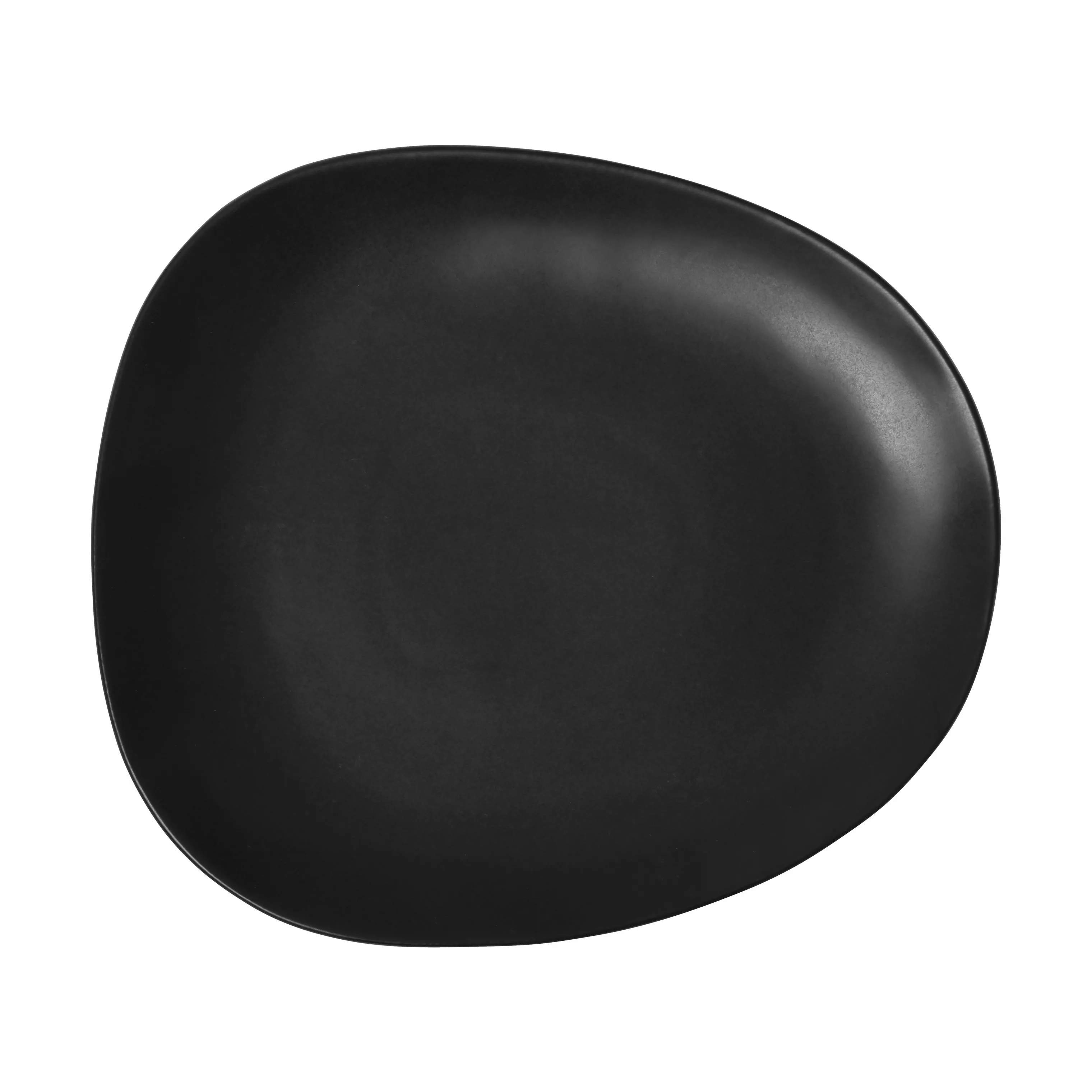 CASA Living Frokosttallerkener Organic Frokosttallerken i Sort, 24 cm, 1