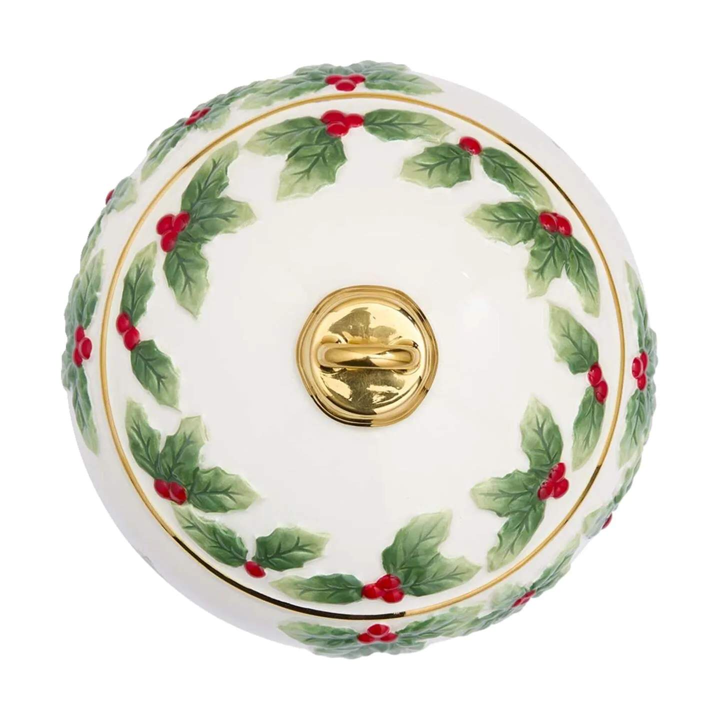 Spode Krukker med låg Christmas Tree Krukke i Rød/grøn/hvid, 4