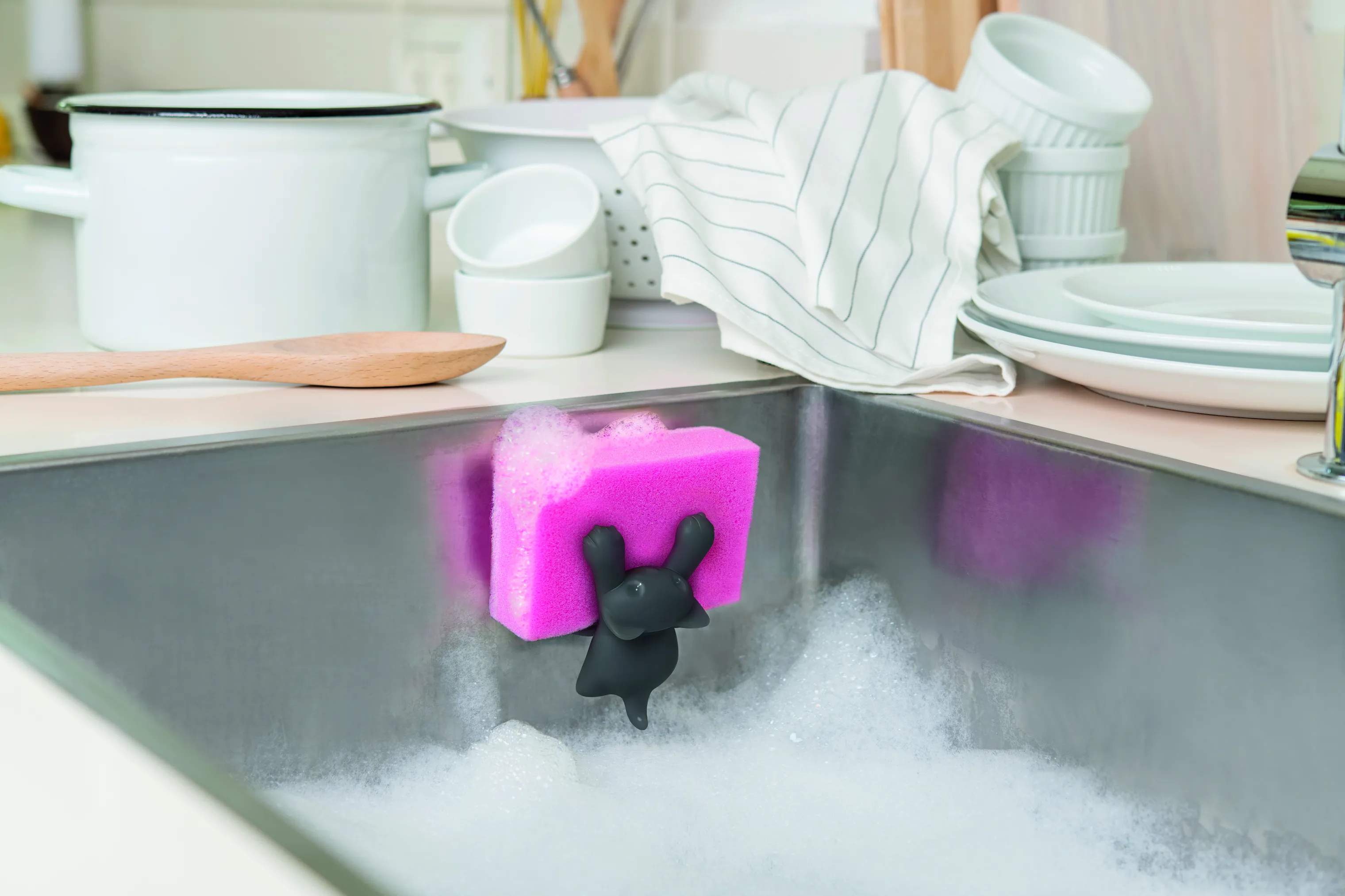 OTOTO Øvrigt tilbehør til opvask Holder til Skuresvamp - Scrubby i Grå, 2