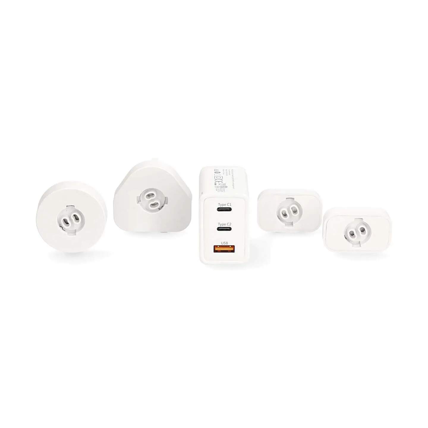 Nedis Øvrig personlig pleje Rejseadapter - 5 dele i Hvid, 3