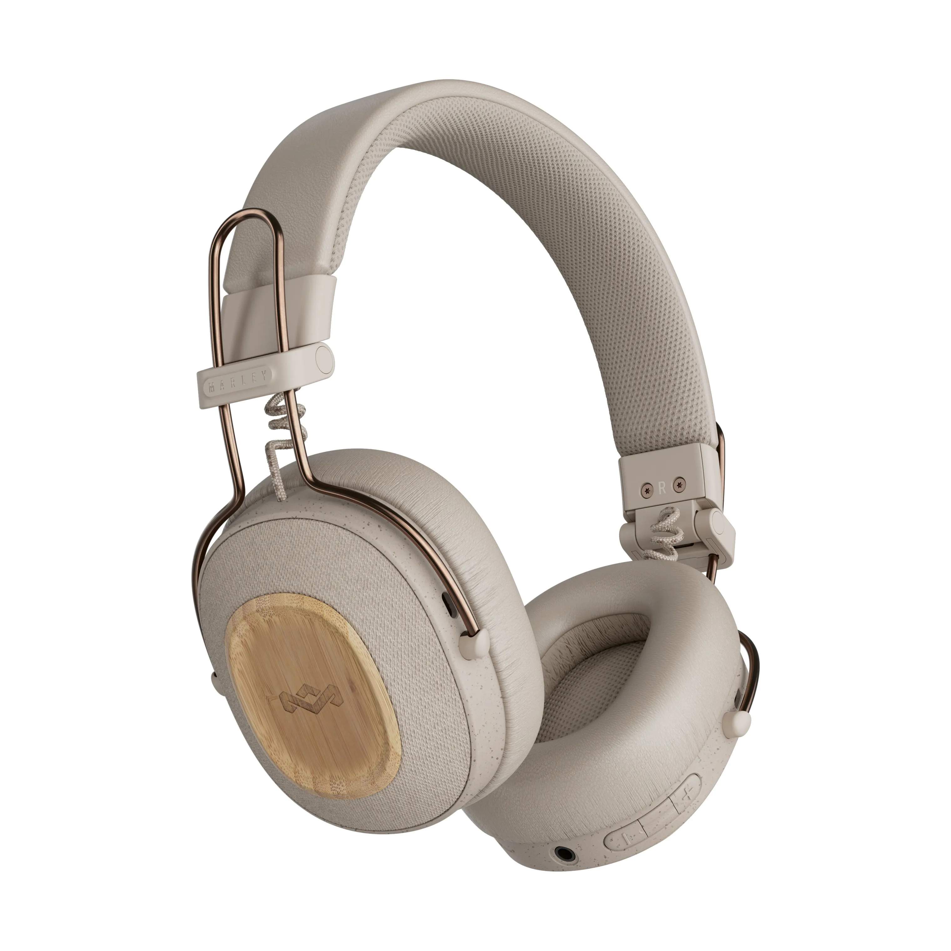 Marley Hovedtelefoner Positive Vibration Høretelefoner i Cream, 1
