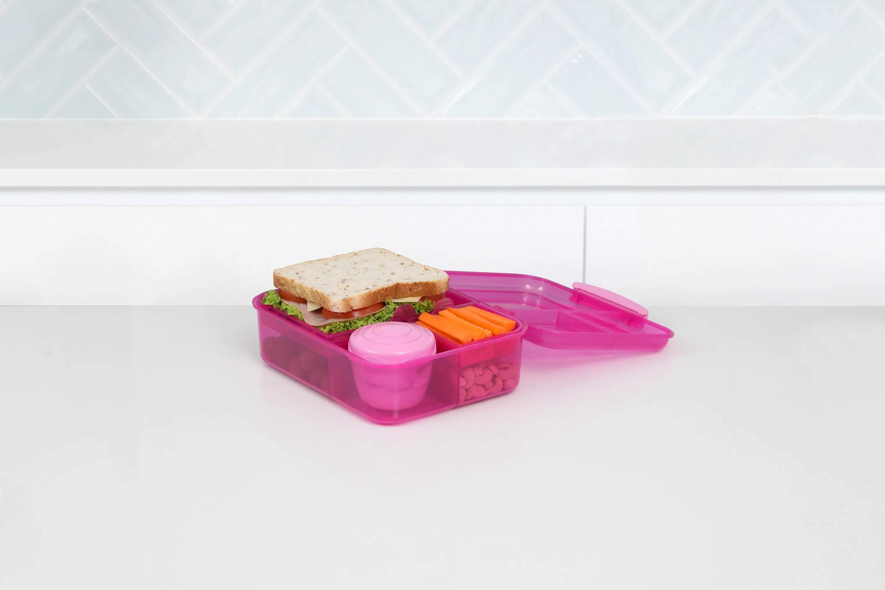 Sistema Madkasser Bento Madkasse i Pink, 3