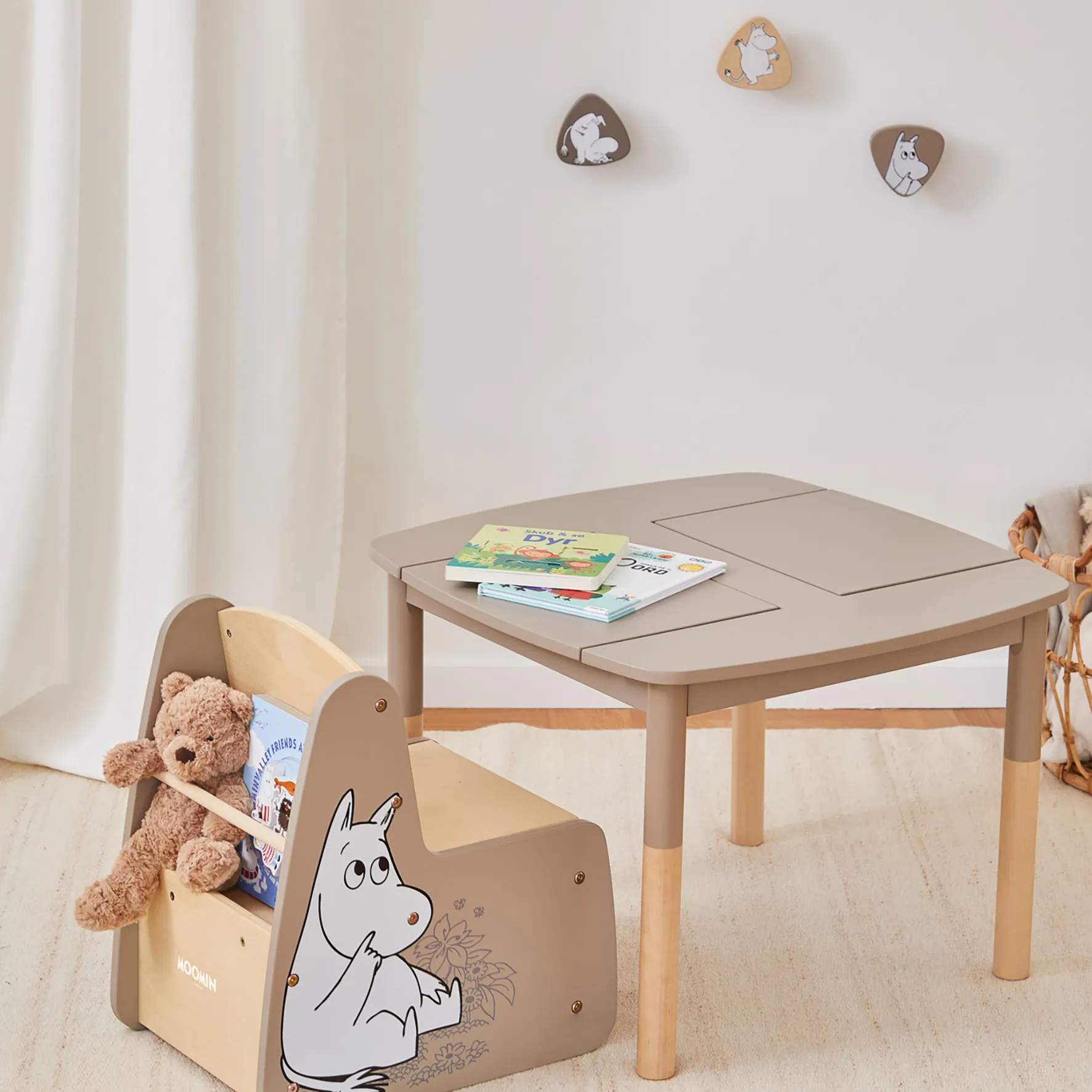 Barbo Toys Til børneværelset Mumi Knager - 3 stk. i Natur, 2