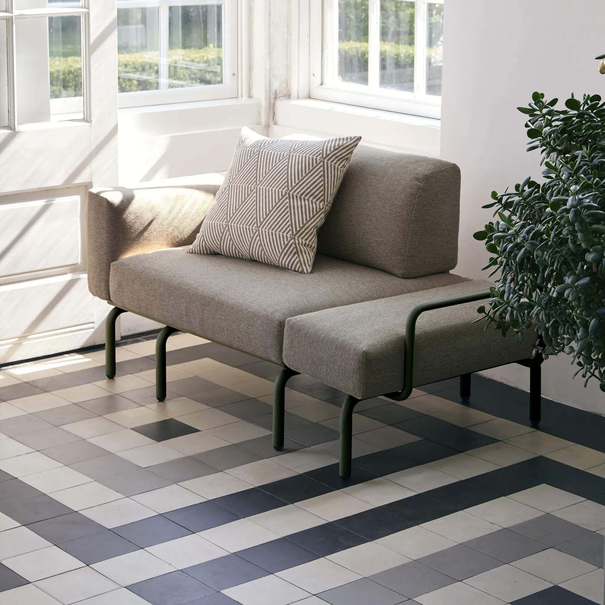 Mandalay Loungestole Ivy Loungestol i Olivengrøn, 4