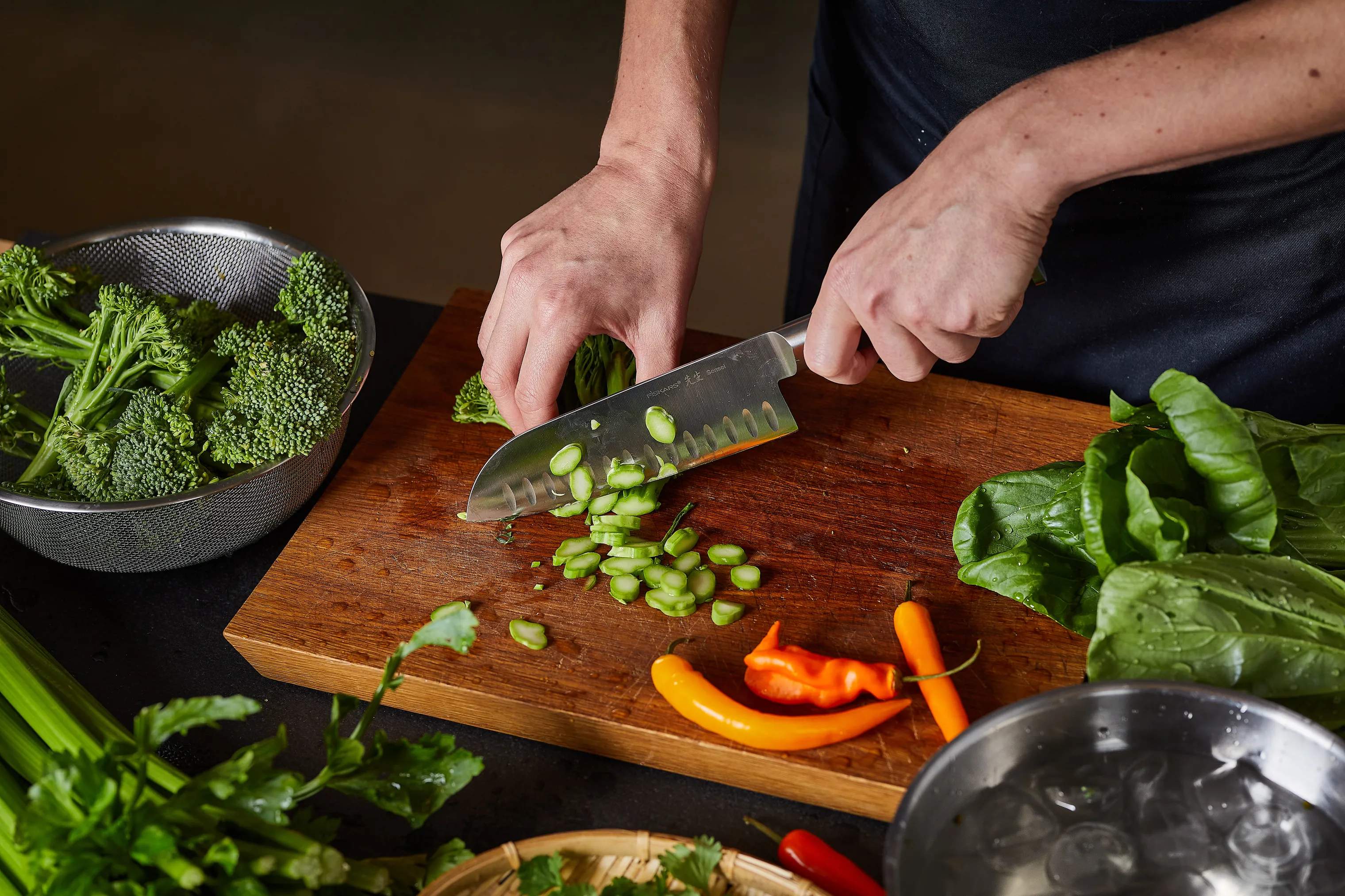 Fiskars Santokuknive Sensei Santokukniv i Stål, 5